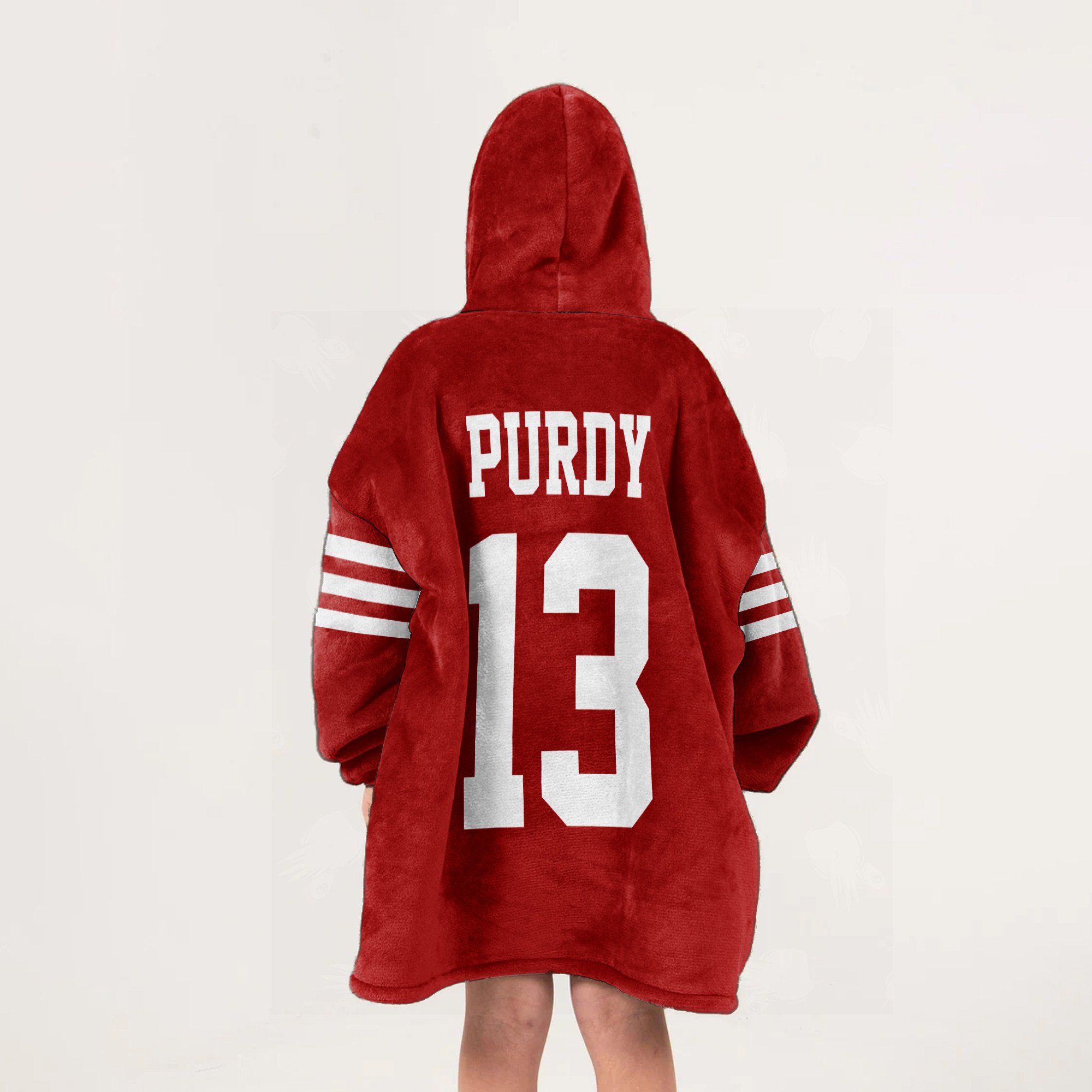 Adult 13 San Francisco 49ers Football Unisex Blanket Hoodie