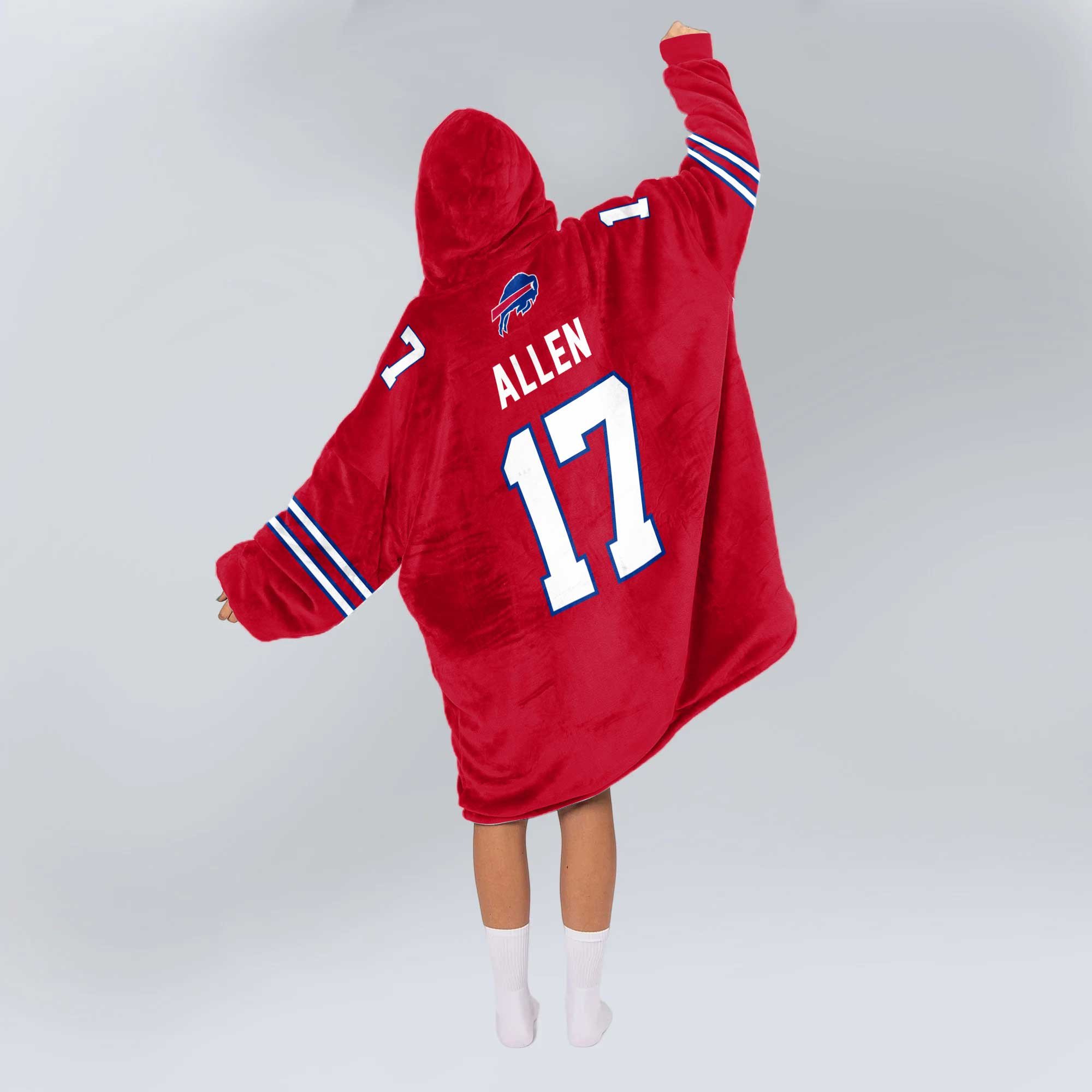 Captain J.A 17 Buffalo Football Unisex Blanket Hoodie