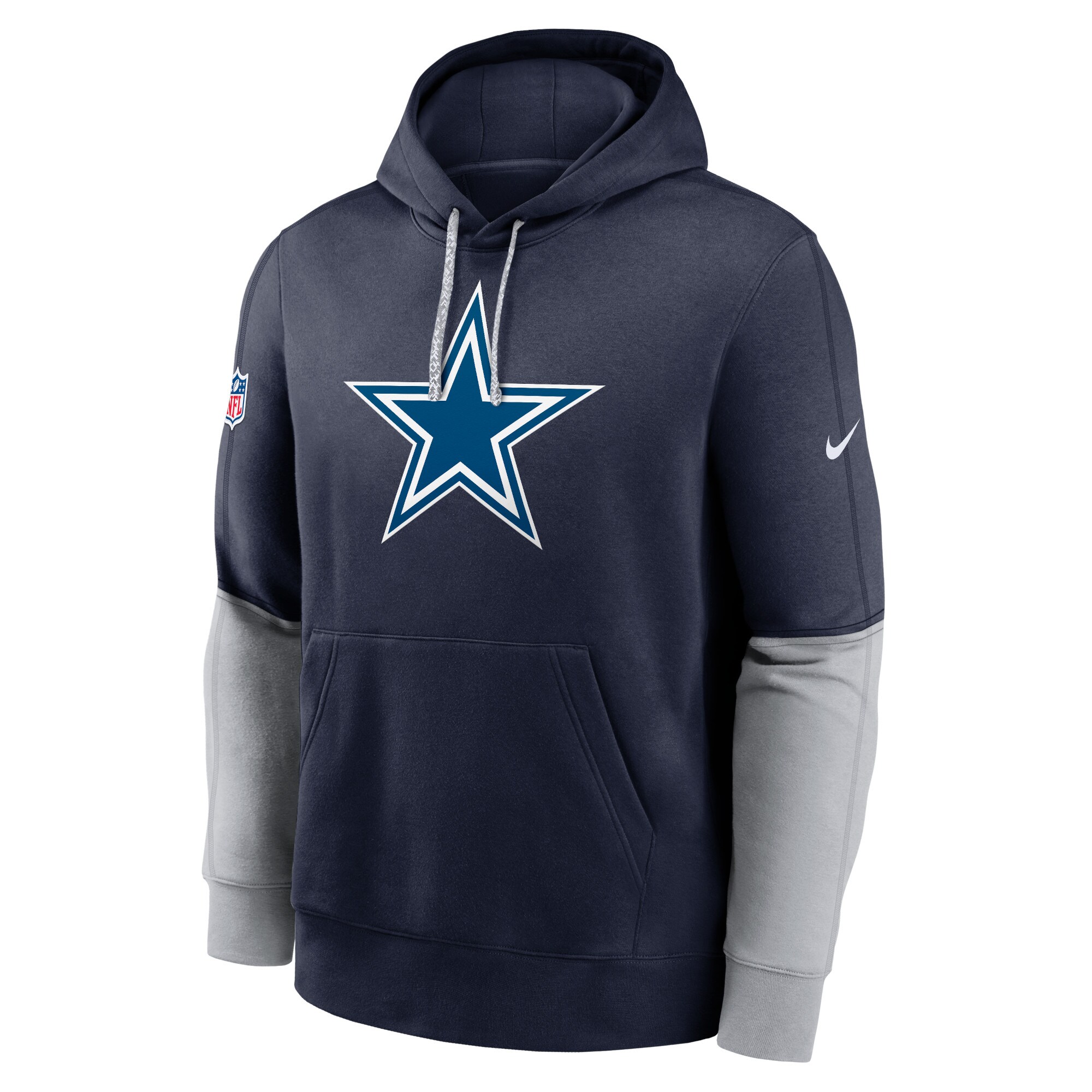Dallas Cowboys 2024 Sideline Club Pullover Hoodie - Charcoal