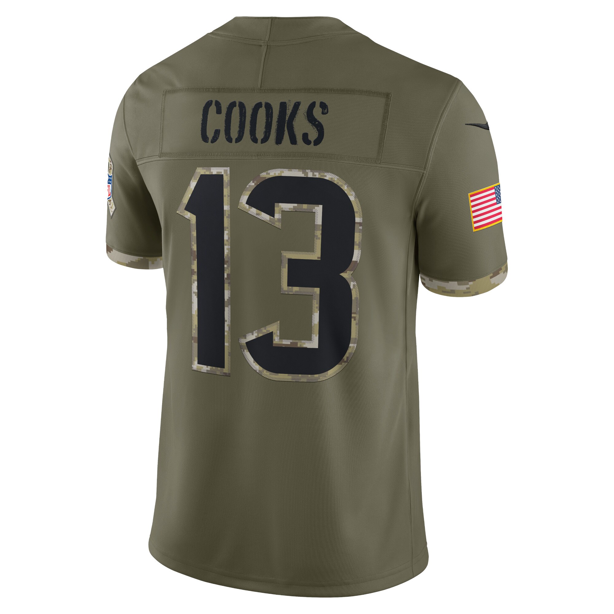 Brandin Cooks Houston Texans  2022 Salute To Service Limited Jersey - Olive