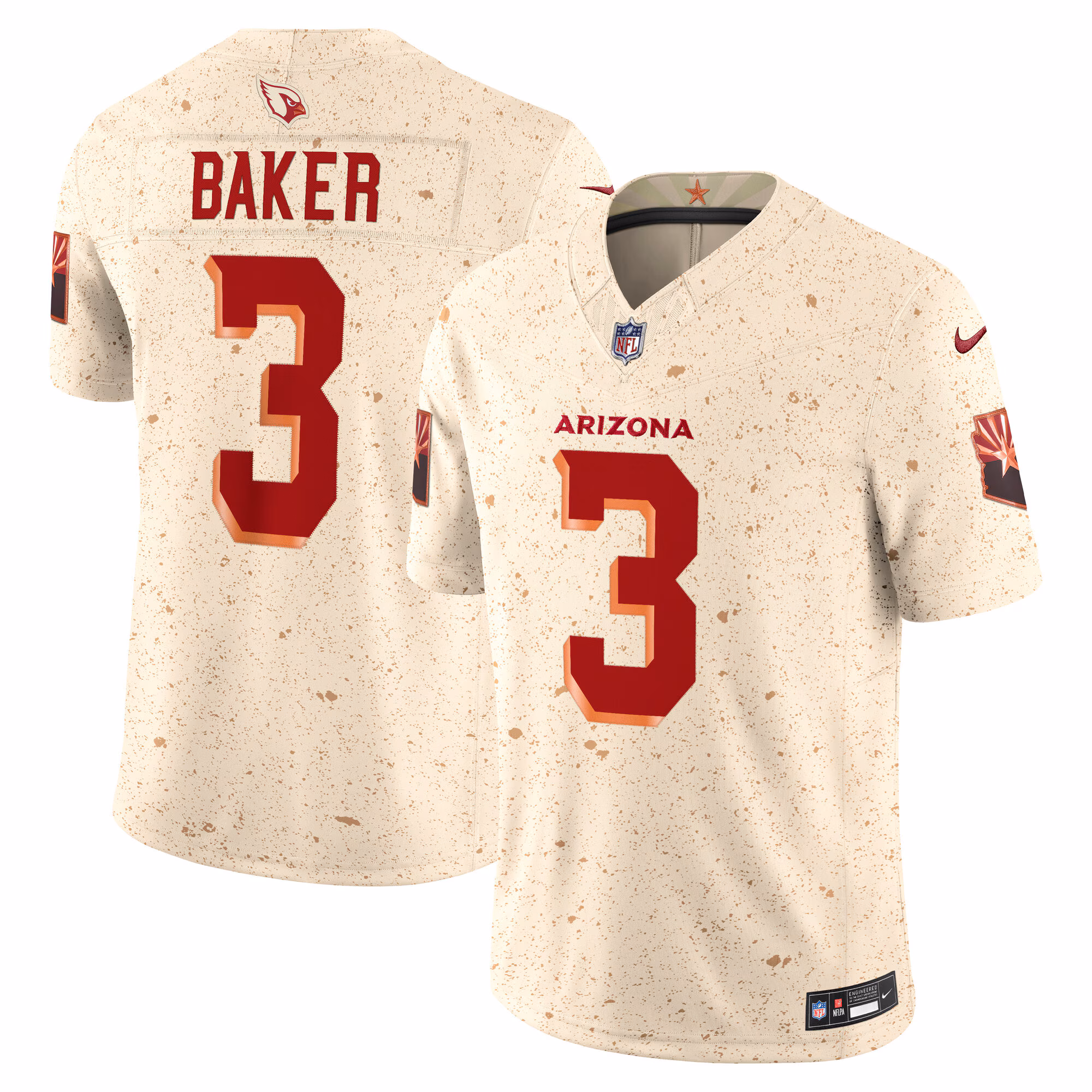 Budda Baker #3 Arizona Cardinals 2025 Rivalries Collection Limited Jersey - Natural