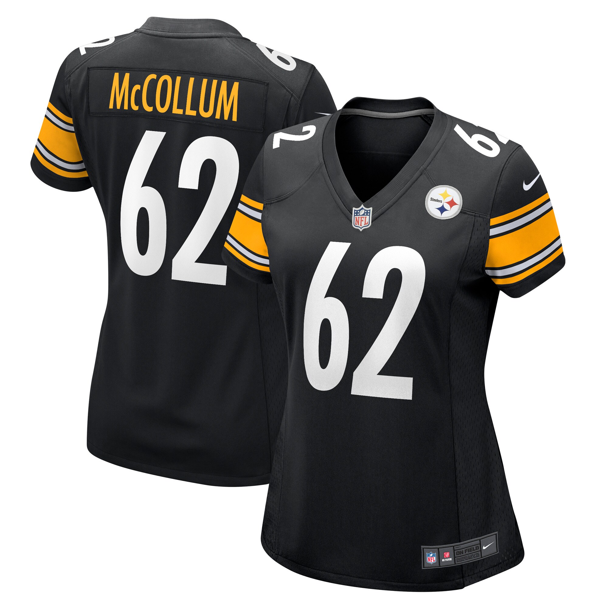 Ryan McCollum Pittsburgh Steelers  Women's Game Player Jersey - Black