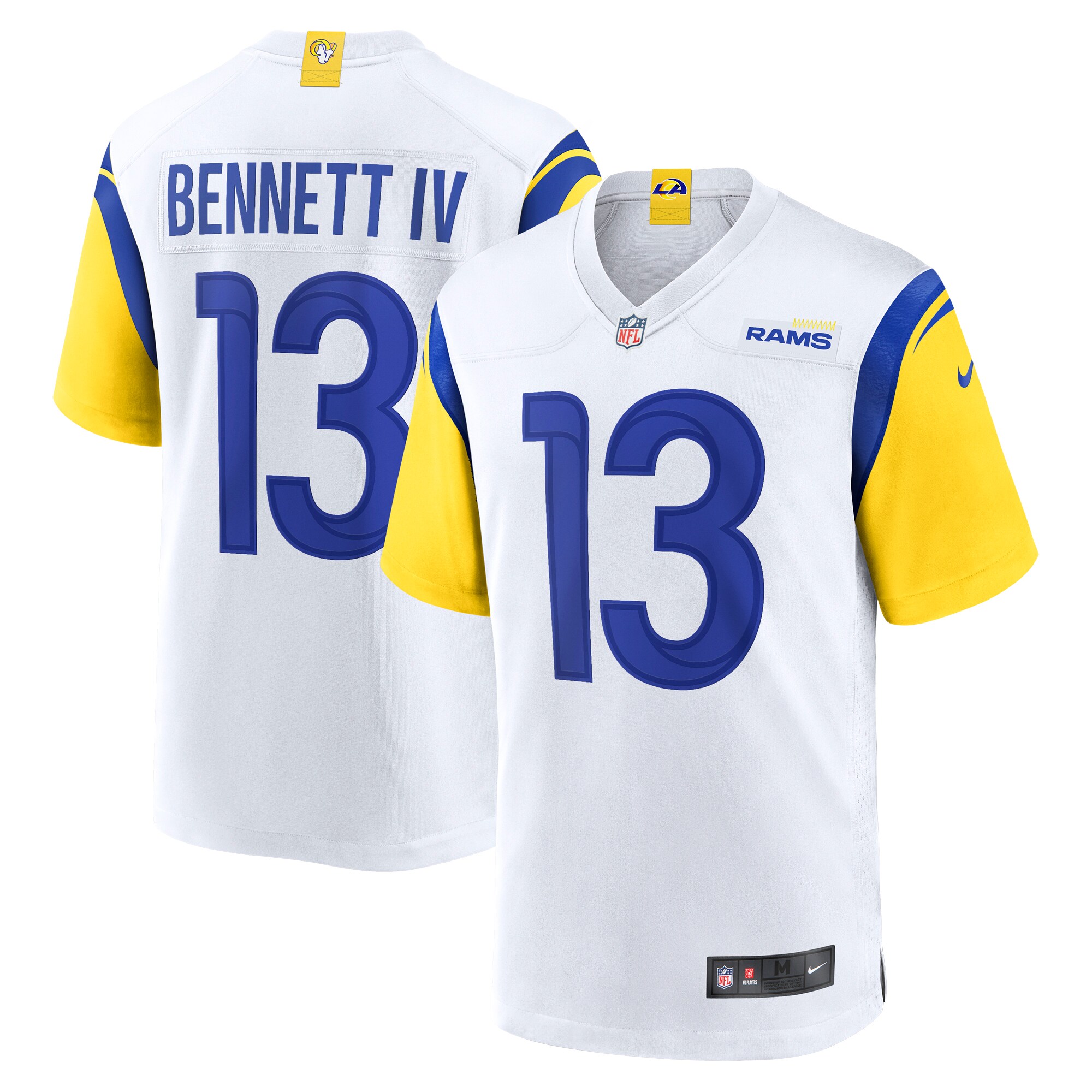 Stetson Bennett Los Angeles Rams  Game Jersey - White