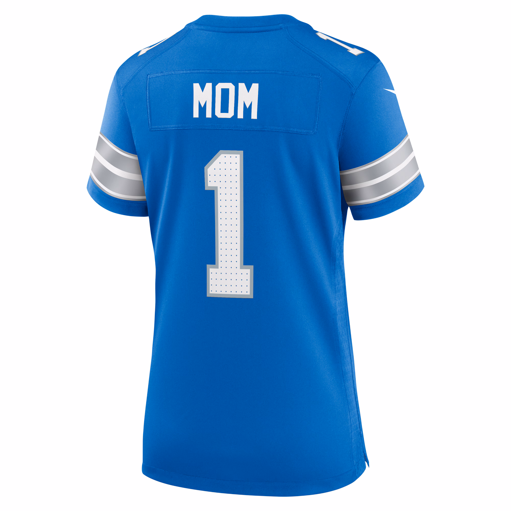 Number 1 Mom Detroit Lions Game Jersey - Blue