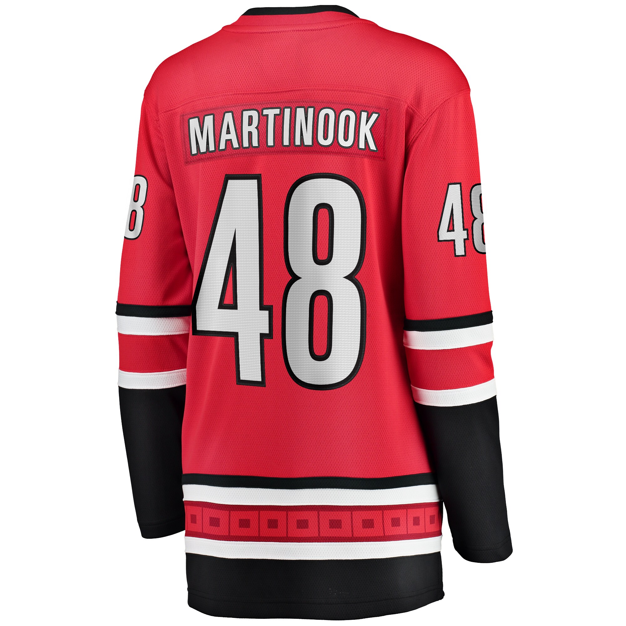 Martinook Carolina Hurricanes Women's Home Breakaway Player Jersey - Red