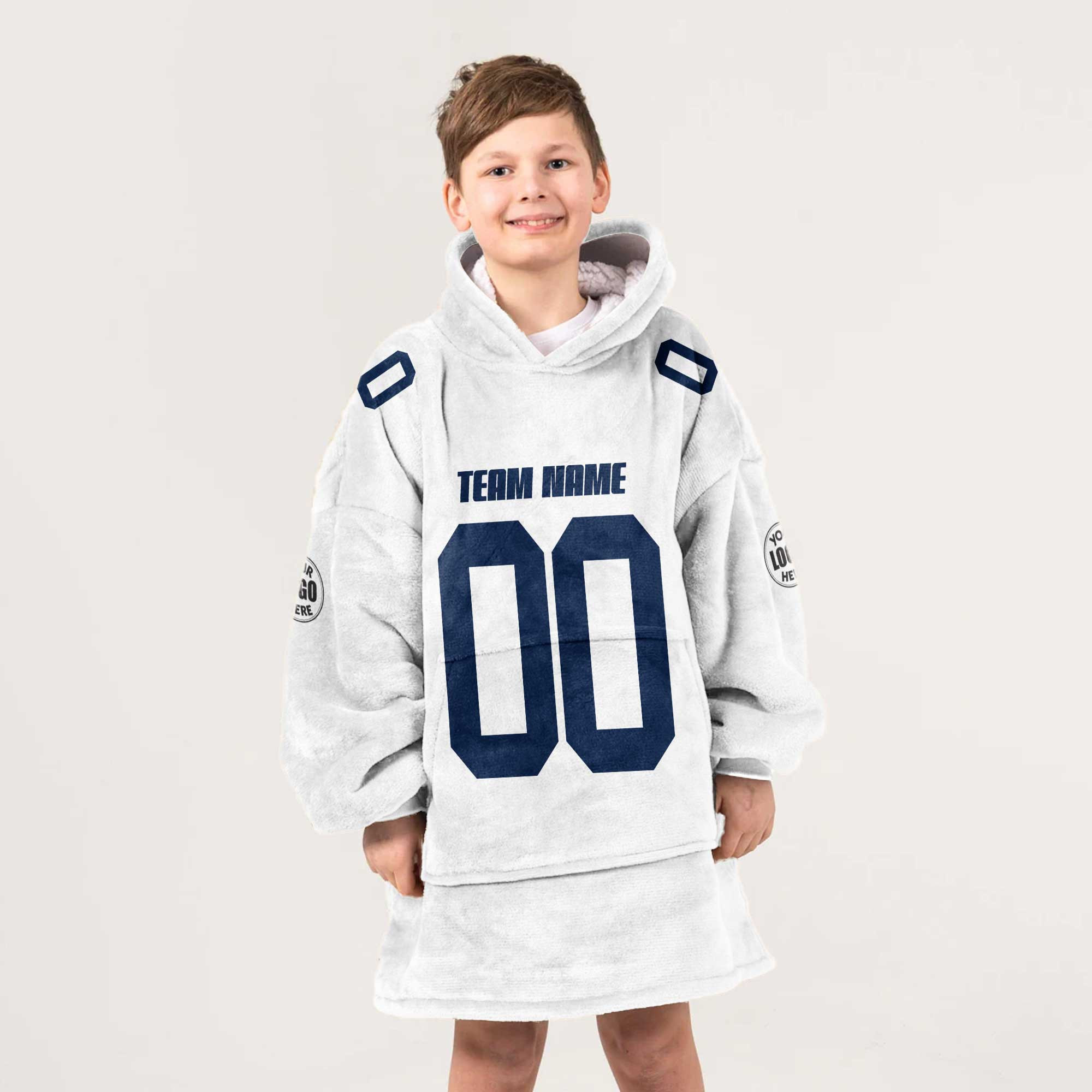 Adult Custom Blanket Hoodie Penn State Inspired Color
