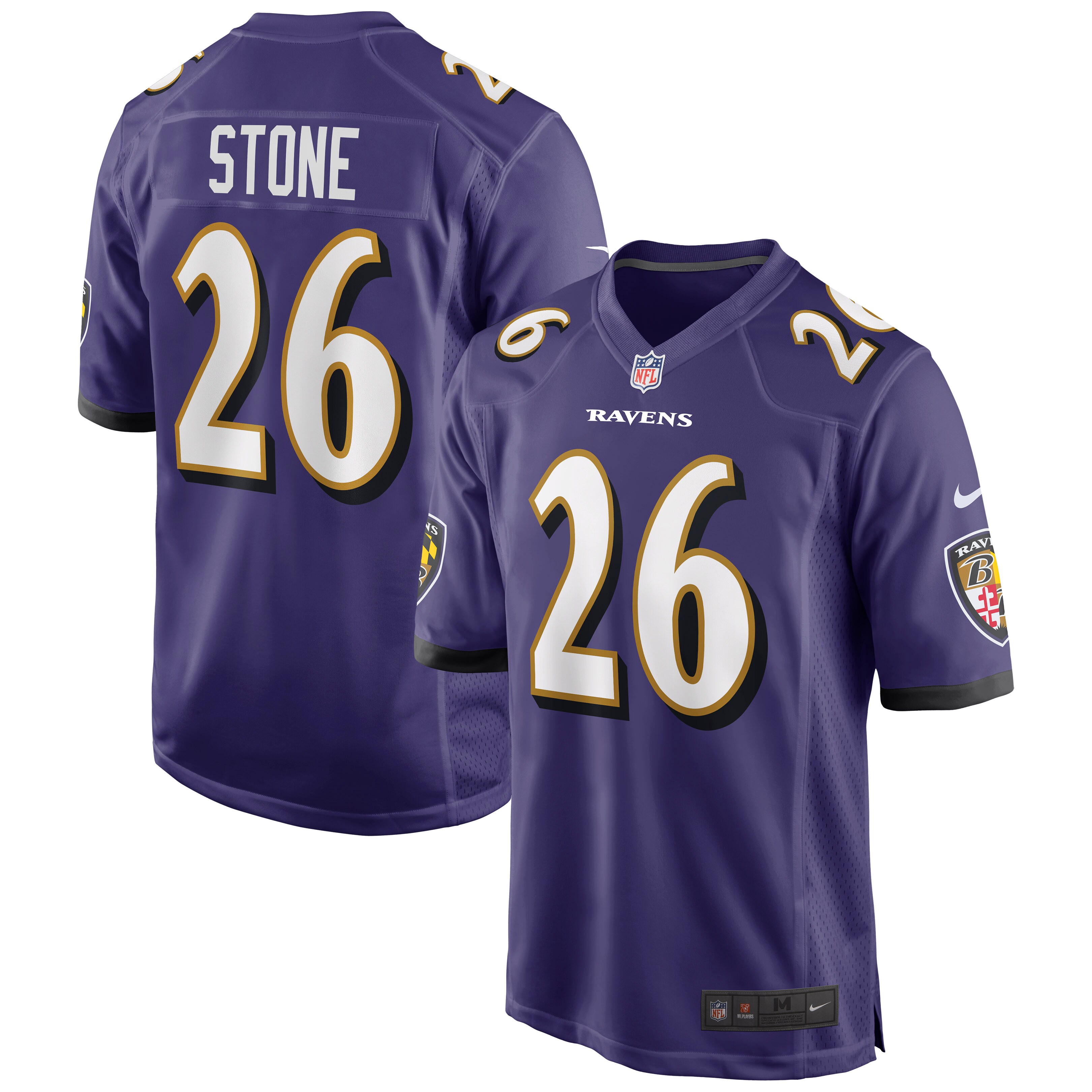 Geno Stone Baltimore Ravens  Game Jersey - Purple