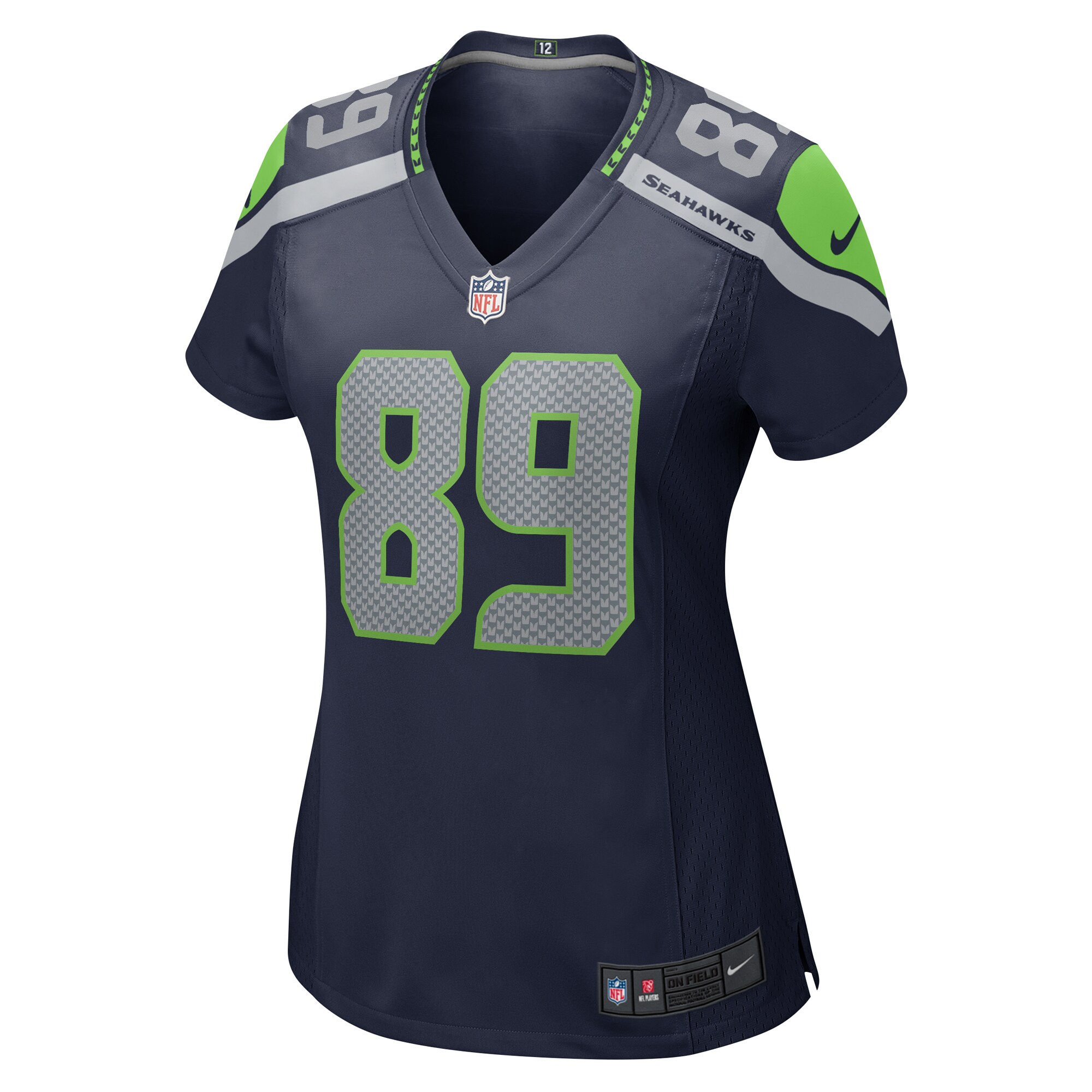 Will Dissly Seattle Seahawks  Women's Game Jersey - College Navy
