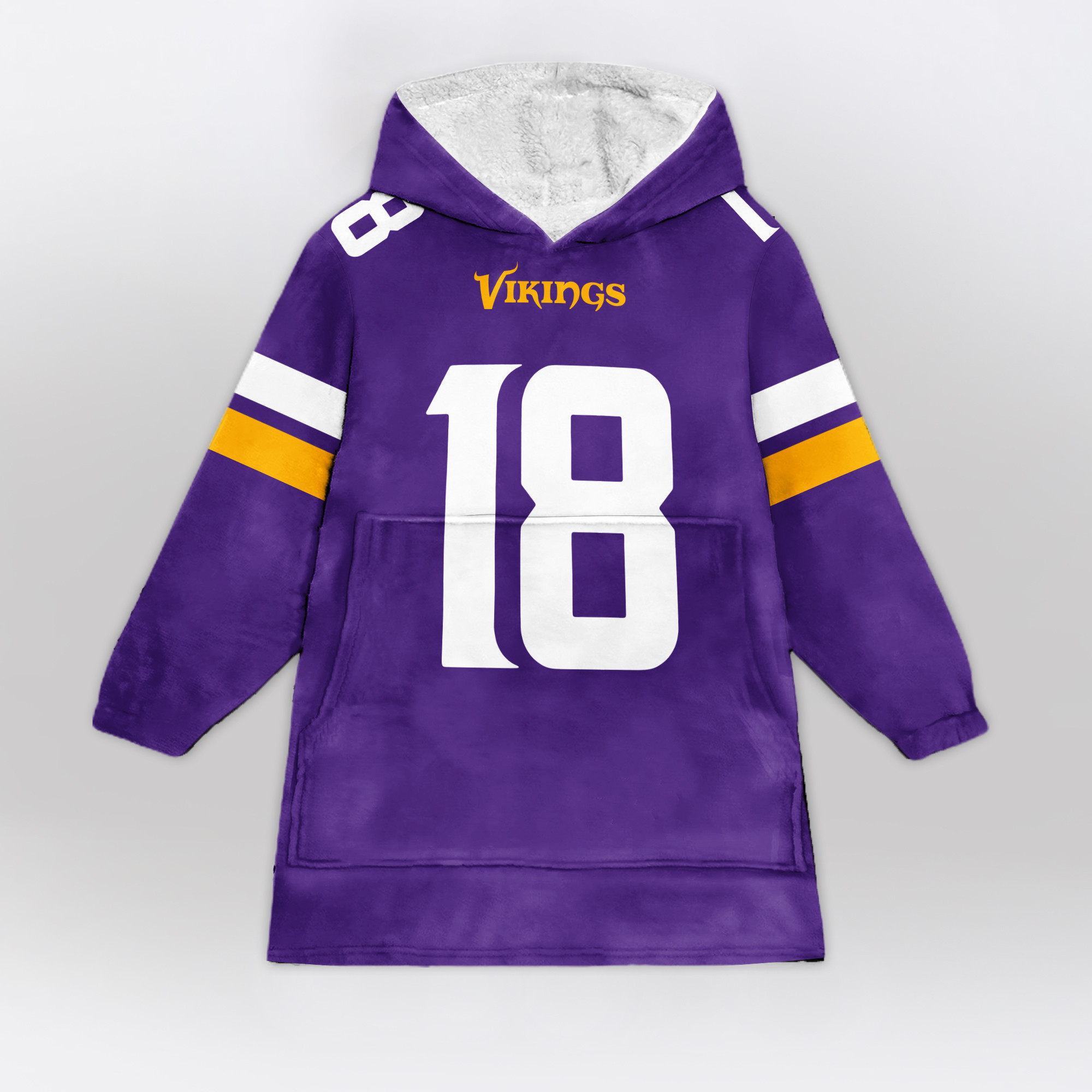 Adult Minnesota Football Unisex Blanket Hoodie
