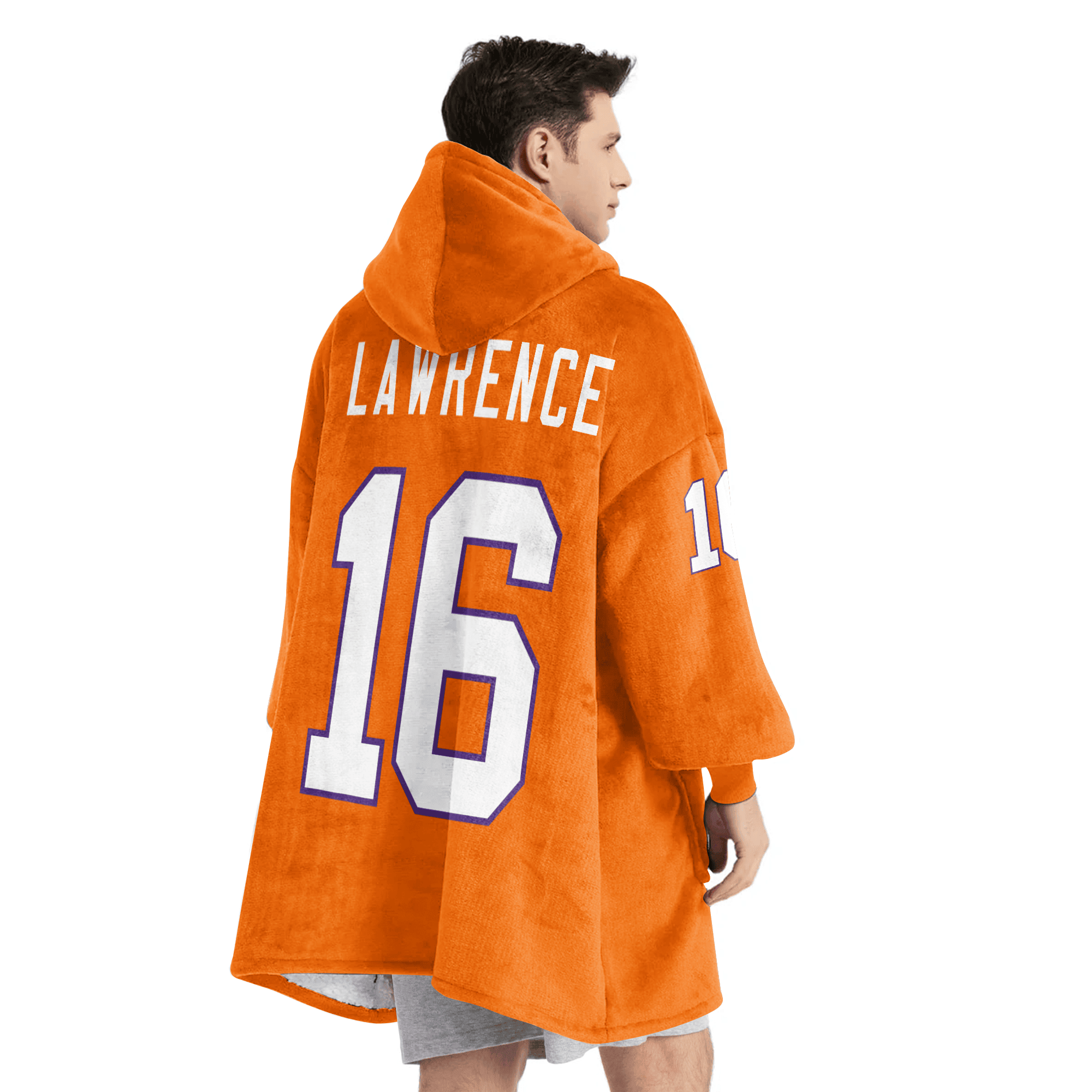 Adult 16 Clemson Football Unisex Blanket Hoodie