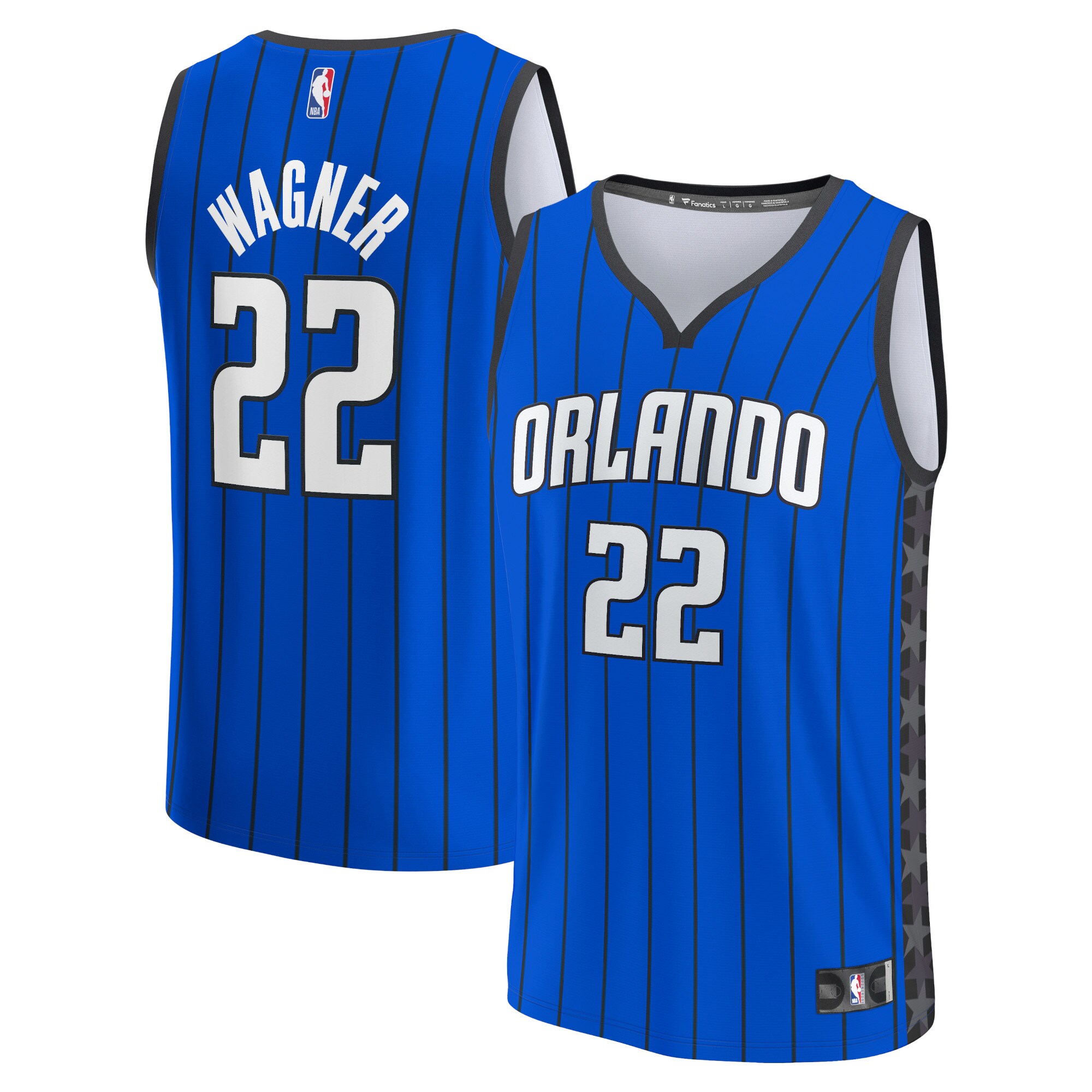 Franz Wagner Orlando Magic  Fast Break Replica Player Jersey - Statement Edition - Blue