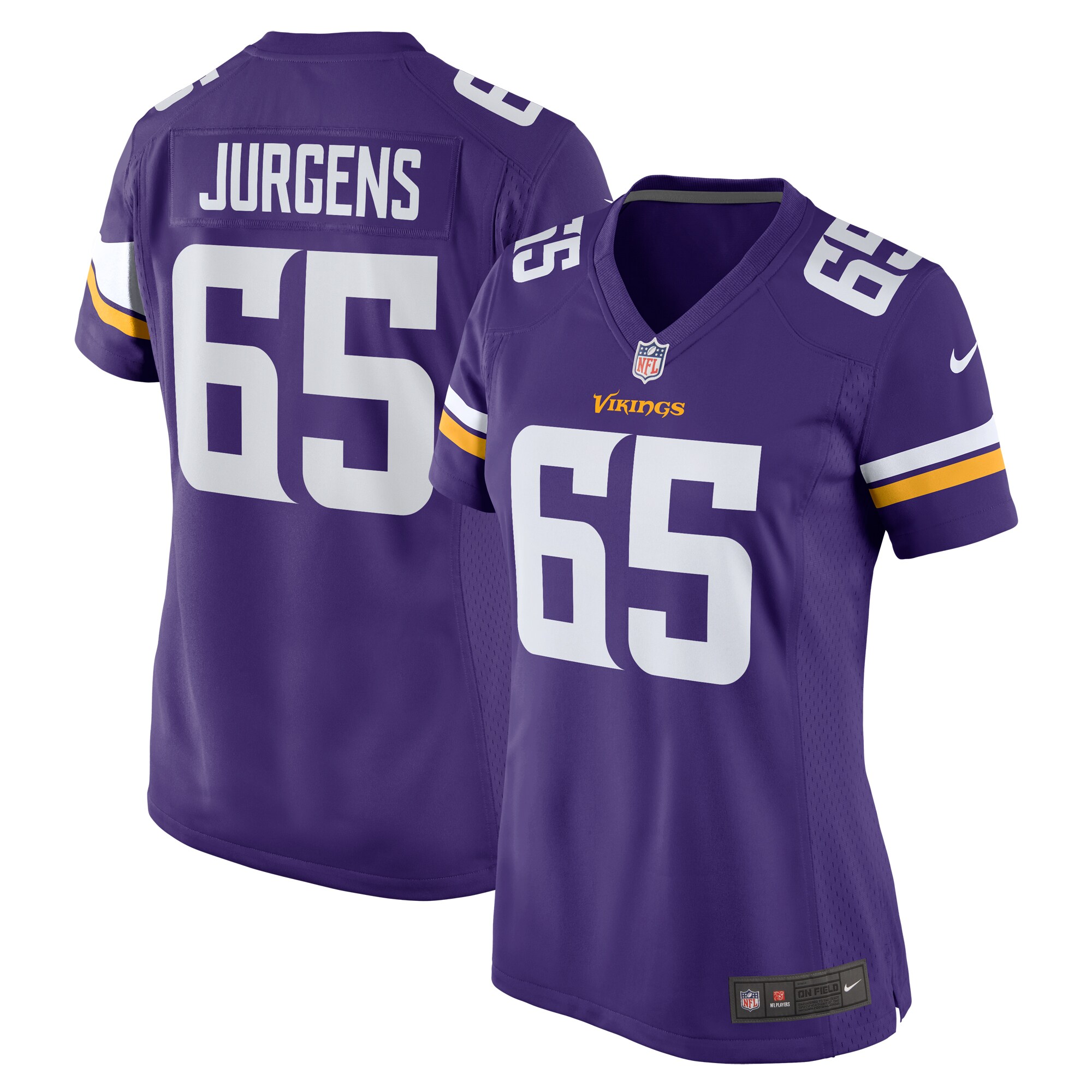 Michael Jurgens Minnesota Vikings Women's Game Jersey -  Purple