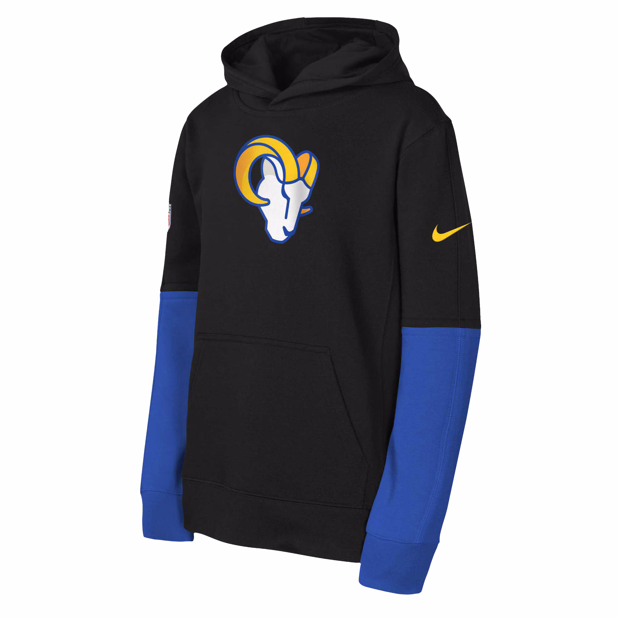 Los Angeles Rams Youth  Team Issue Club Pullover Hoodie - Black
