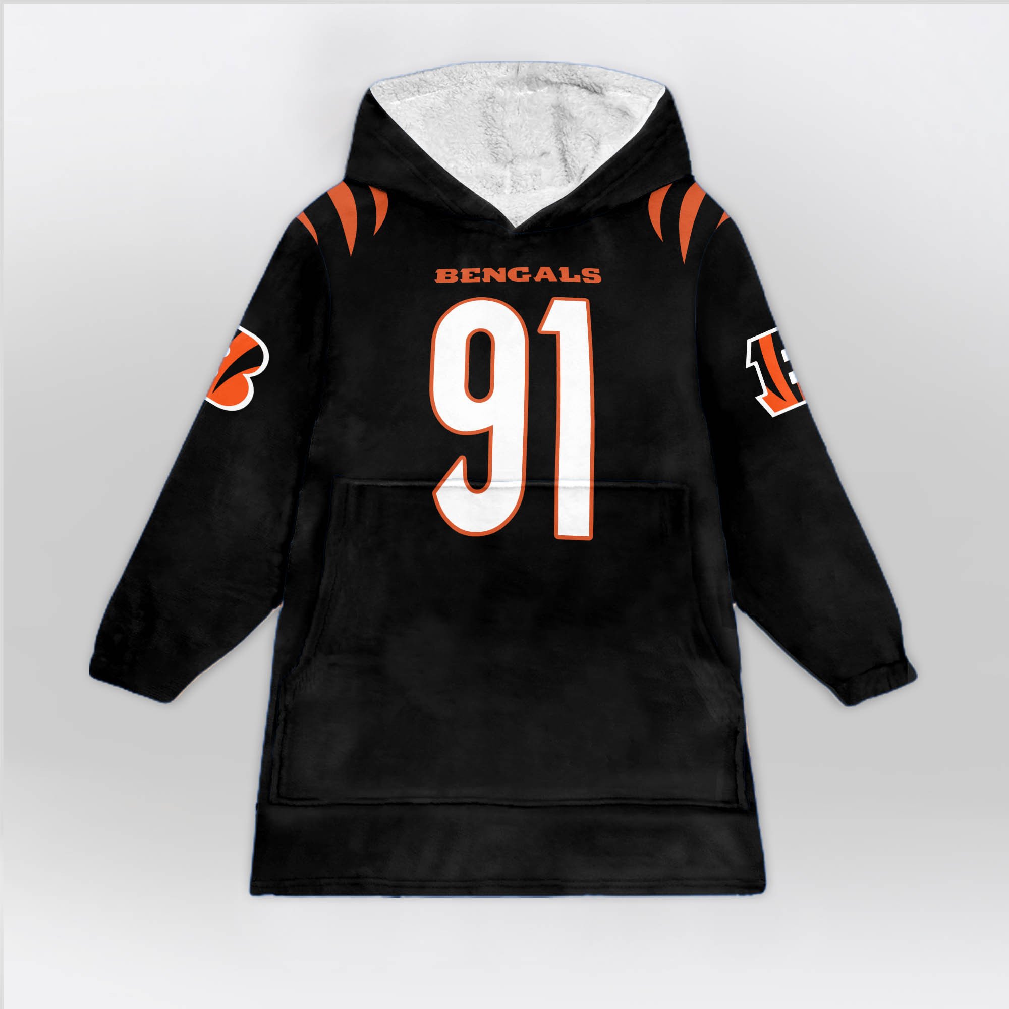 Adult 91 Cincinnati Football Unisex Blanket Hoodie