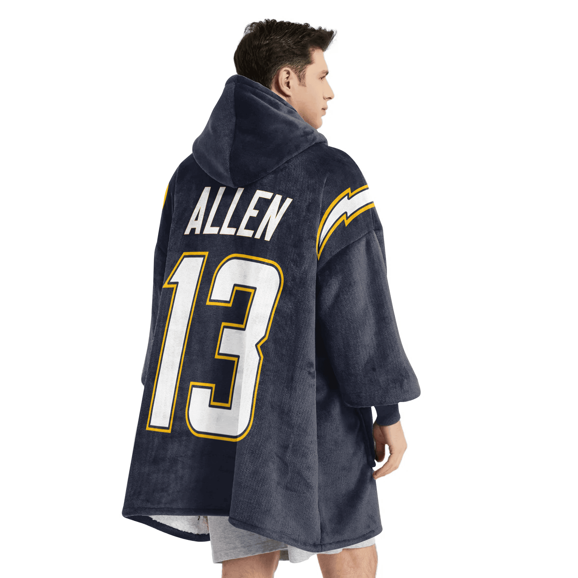 Adult 13 Los Angeles C Football Unisex Blanket Hoodie