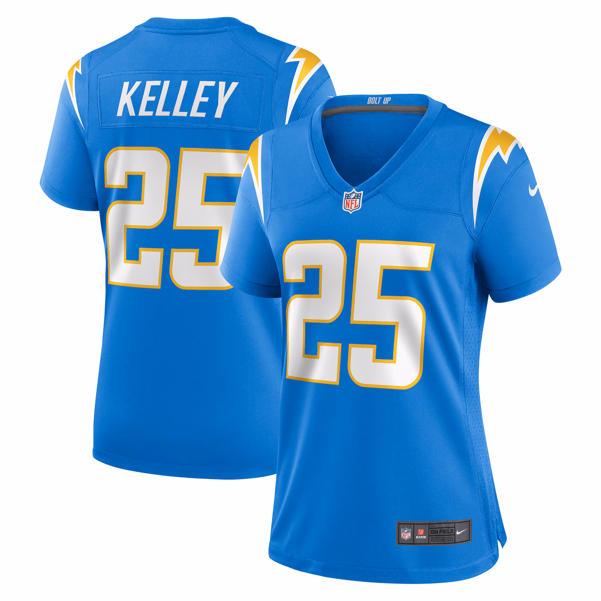 Joshua Kelley Los Angeles Chargers Women's Player Game Jersey - Powder Blue