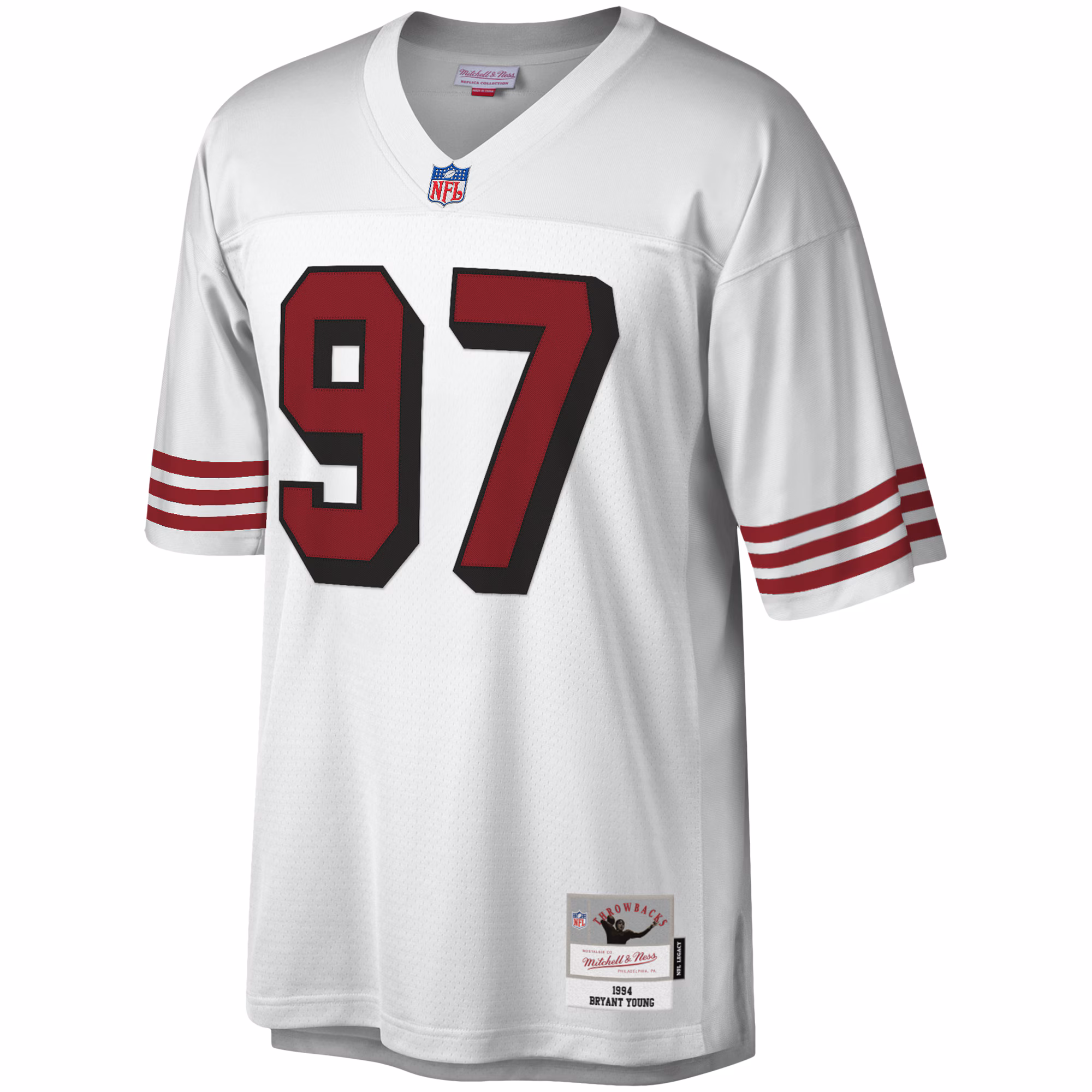 Bryant Young San Francisco 49ers Legacy Replica Jersey - White