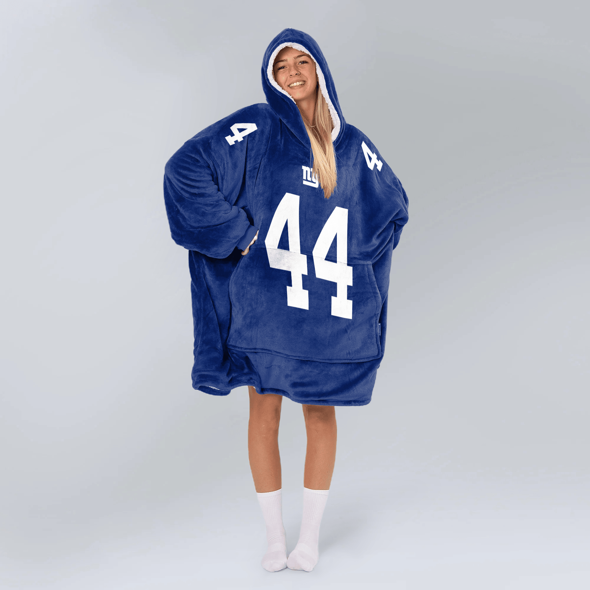 C.S 44 New York G Football Unisex Blanket Hoodie
