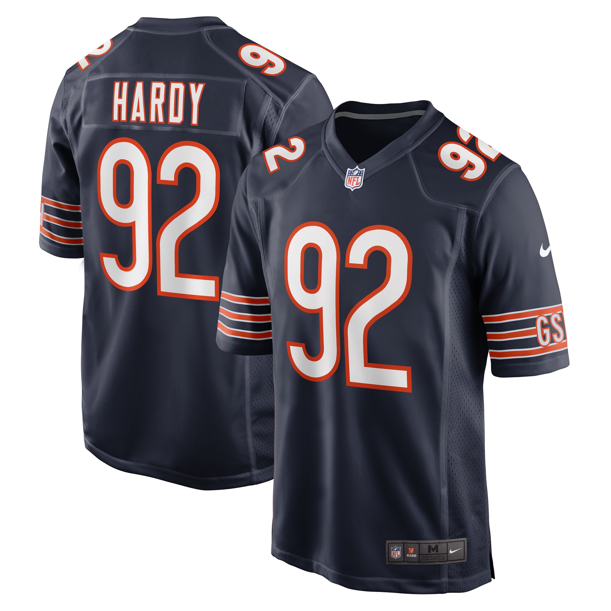 Daniel Hardy Chicago Bears Team Game Jersey -  Navy