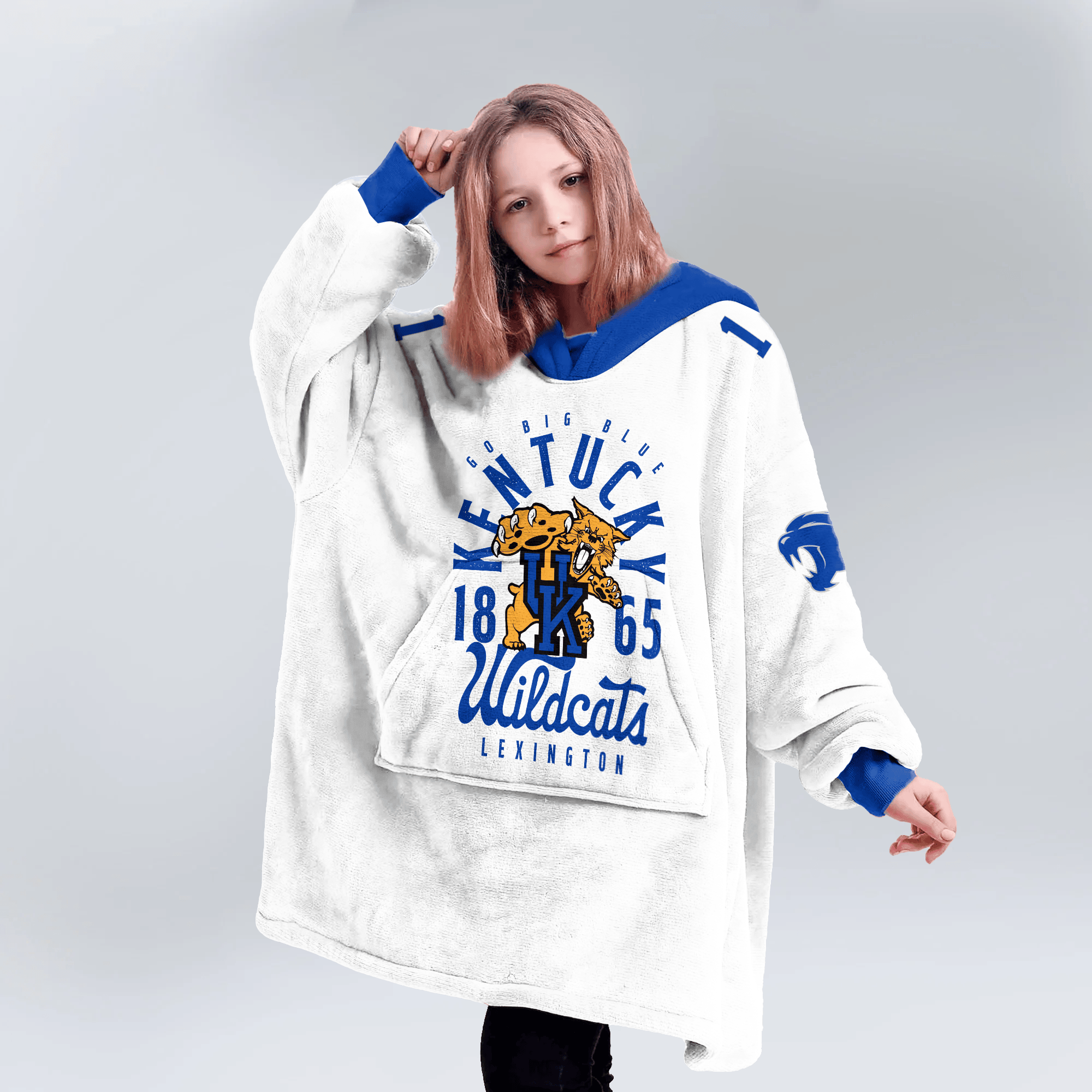 Kid #1 Kentucky Football Unisex Blanket Hoodie