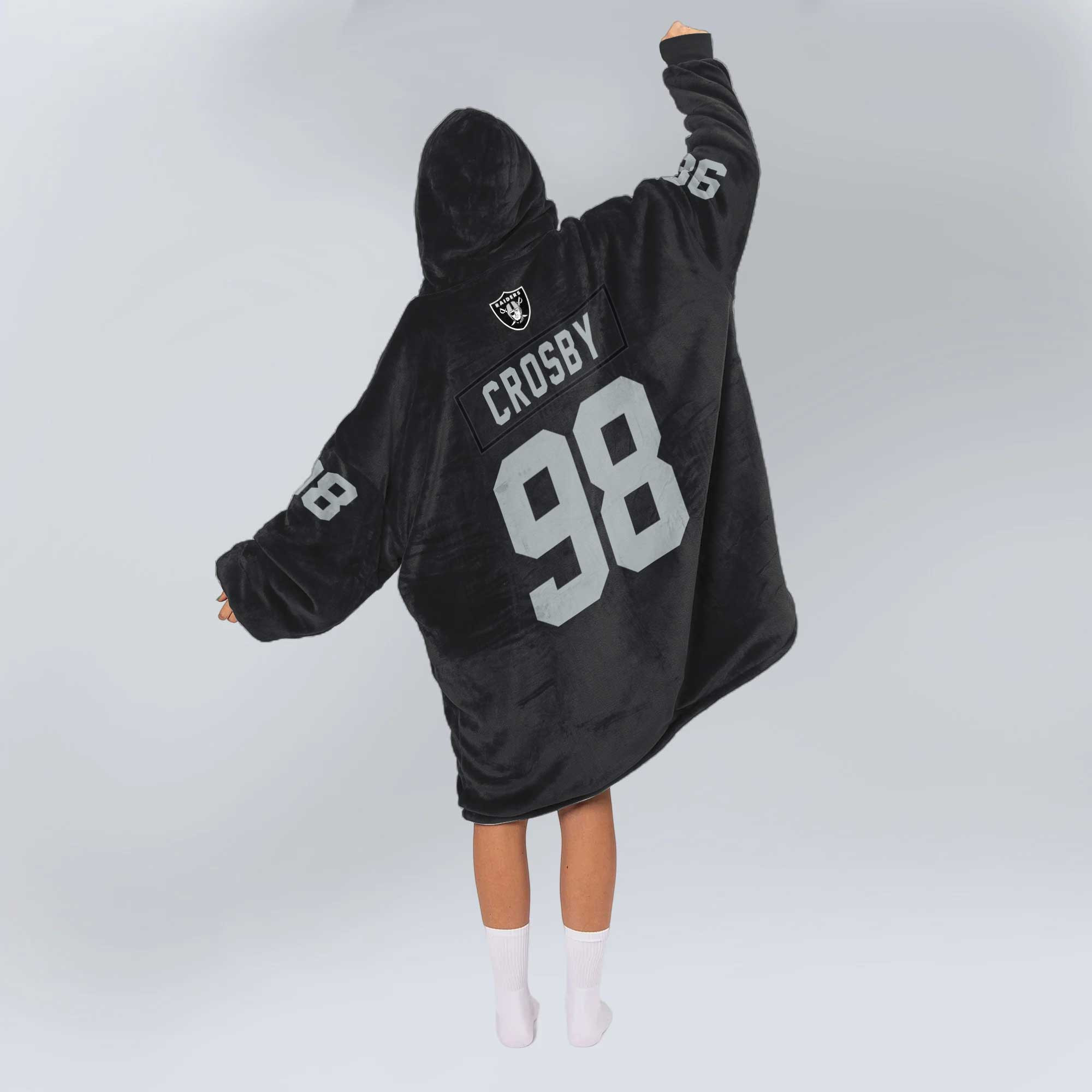 Adult M.C 98 Las Vegas Football Unisex Blanket Hoodie