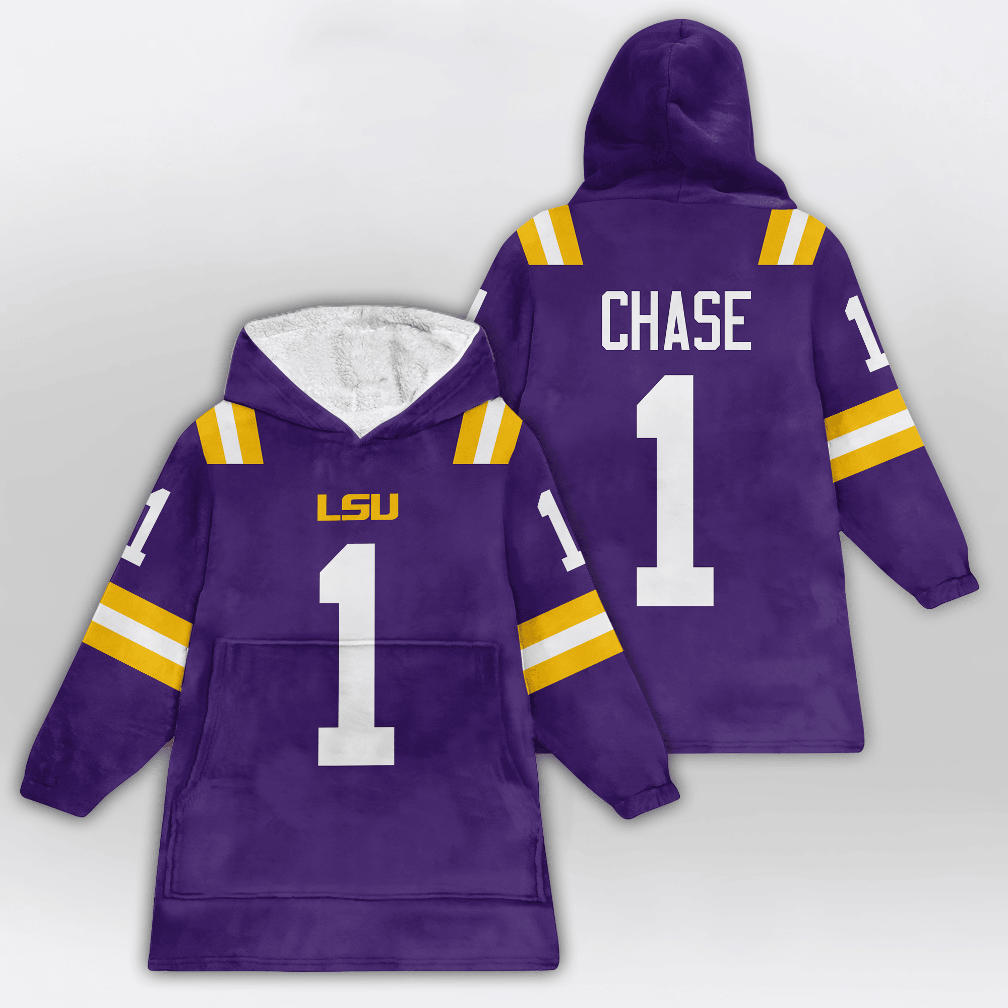 Kid J.C 1 LSU Football Unisex Blanket Hoodie