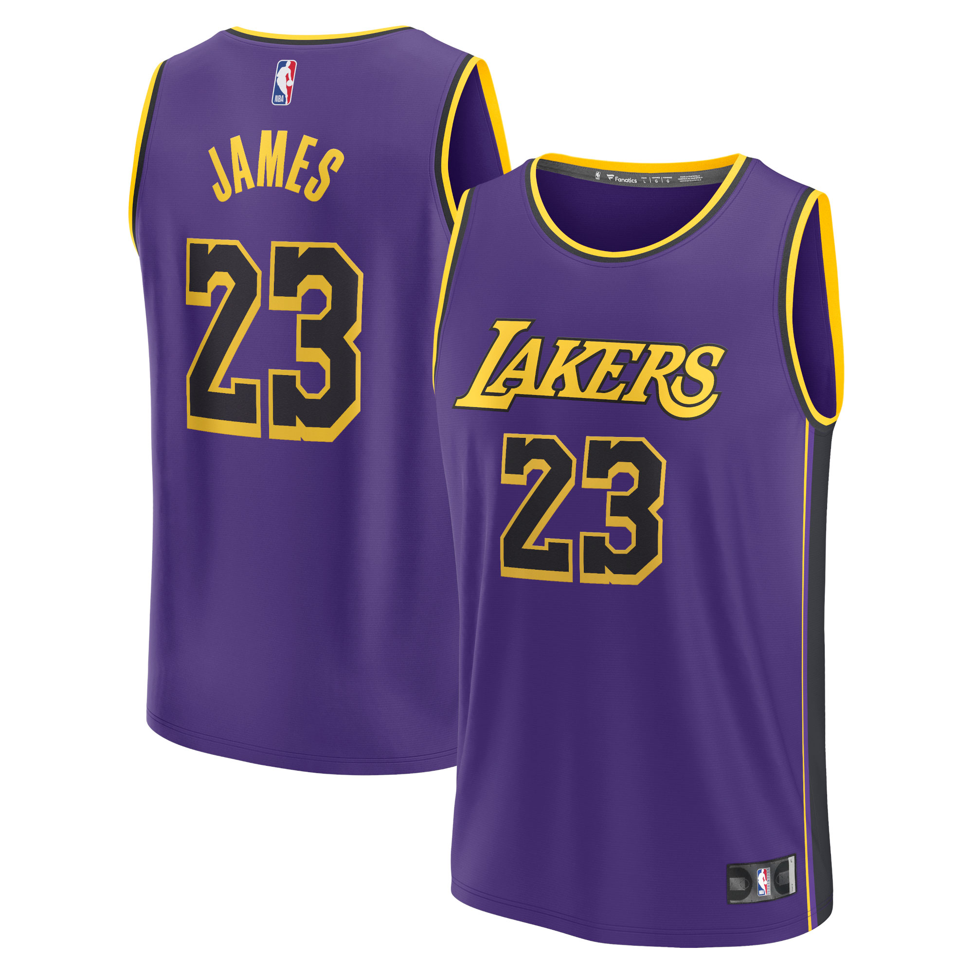 LeBron James Los Angeles Lakers  Youth 2022/23 Fast Break Replica Player Jersey - Statement Edition - Purple