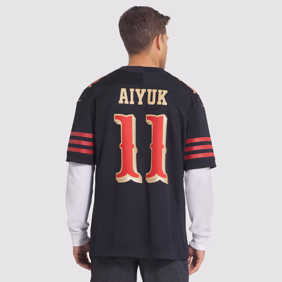 Brandon Aiyuk #11 San Francisco 49ers 2025 Rivalries Collection Limited Jersey - Black