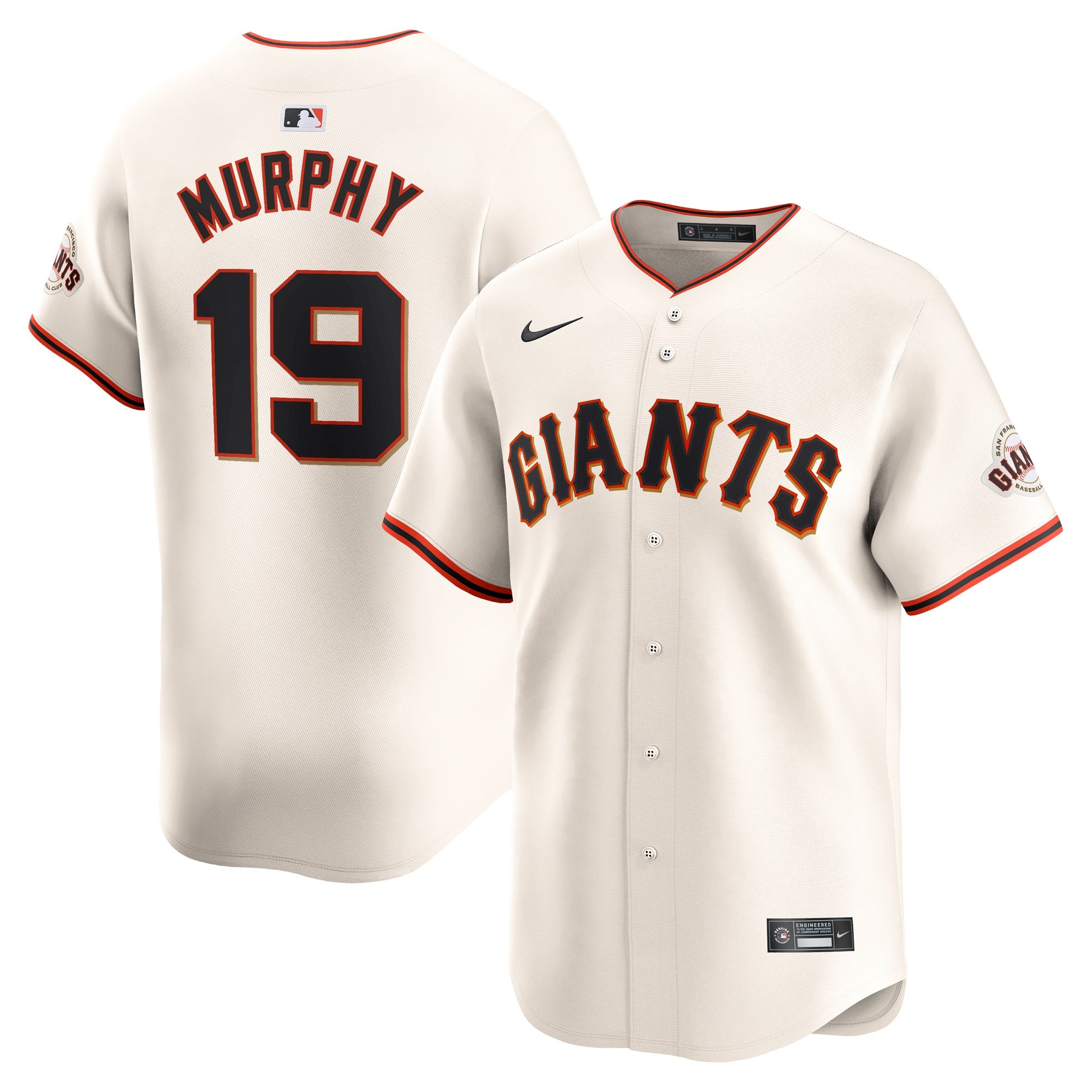 Men's San Francisco Giants Tom Murphy  Cream Home Limited Player Jersey