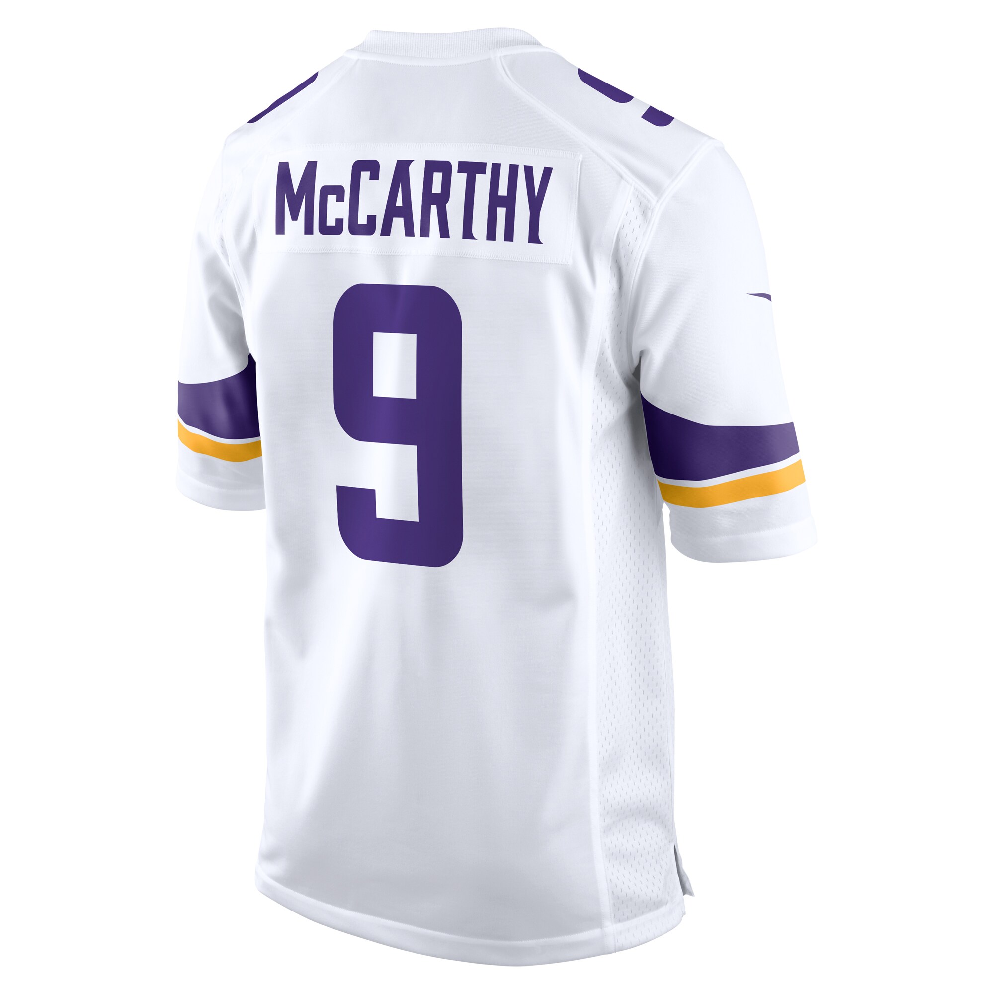 J.J. McCarthy Minnesota Vikings Game Jersey -  White