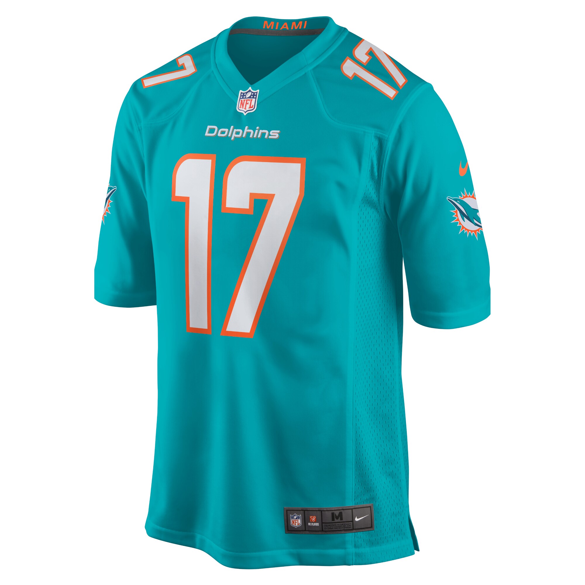 Jaylen Waddle Miami Dolphins Youth Game Jersey - Aqua