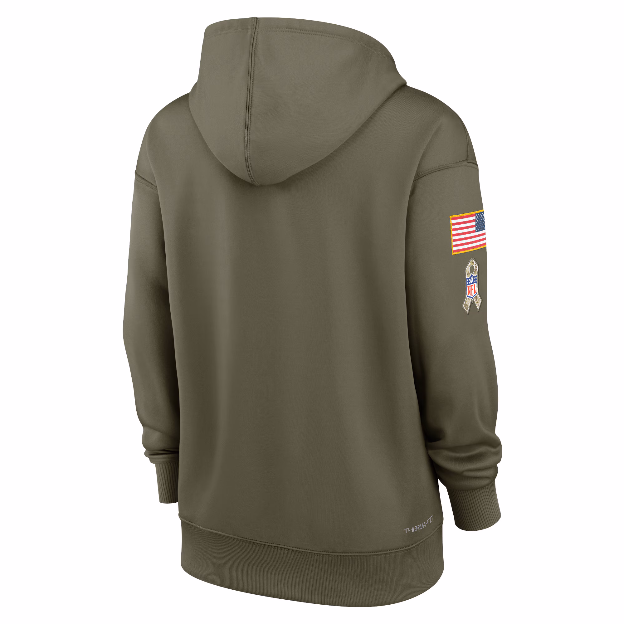 Miami Dolphins Women's 2022 Salute To Service Performance Pullover Hoodie - Olive