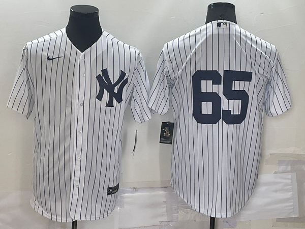 Men's New York Yankees #65 Nestor Cortes White No Name Stitched MLB  Cool Base Jersey