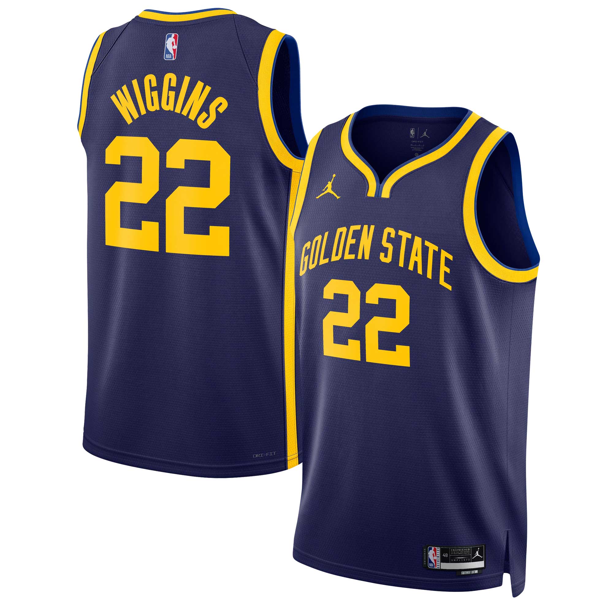 Andrew Wiggins 2022/23 Golden State Warriors  Unisex Swingman Jersey - Statement Edition - Navy