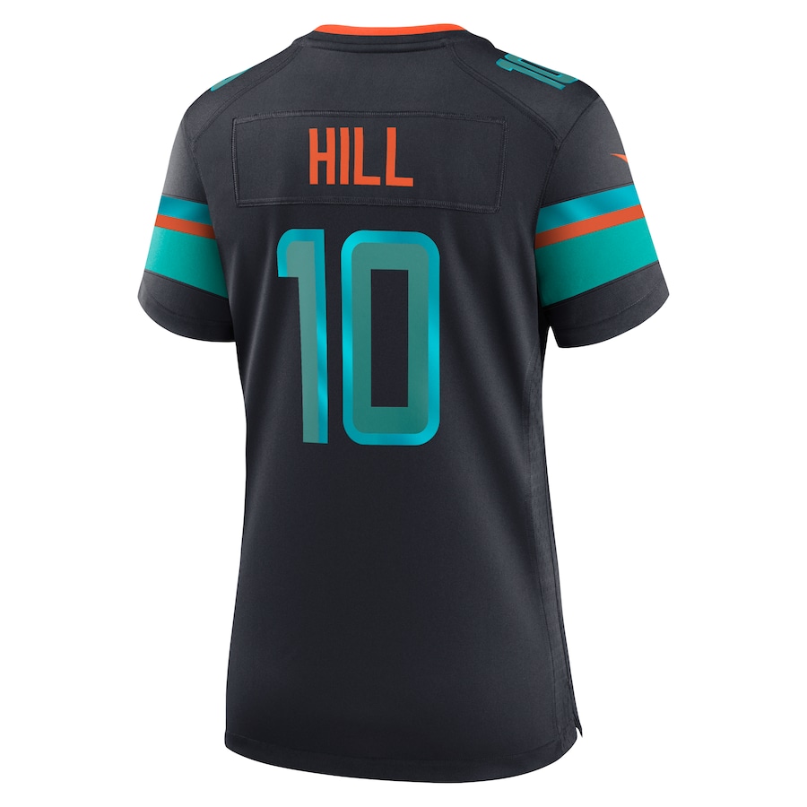 Tyreek Hill #10 Miami Dolphins Women's 2025 Rivalries Collection Game Jersey - Pitch Blue