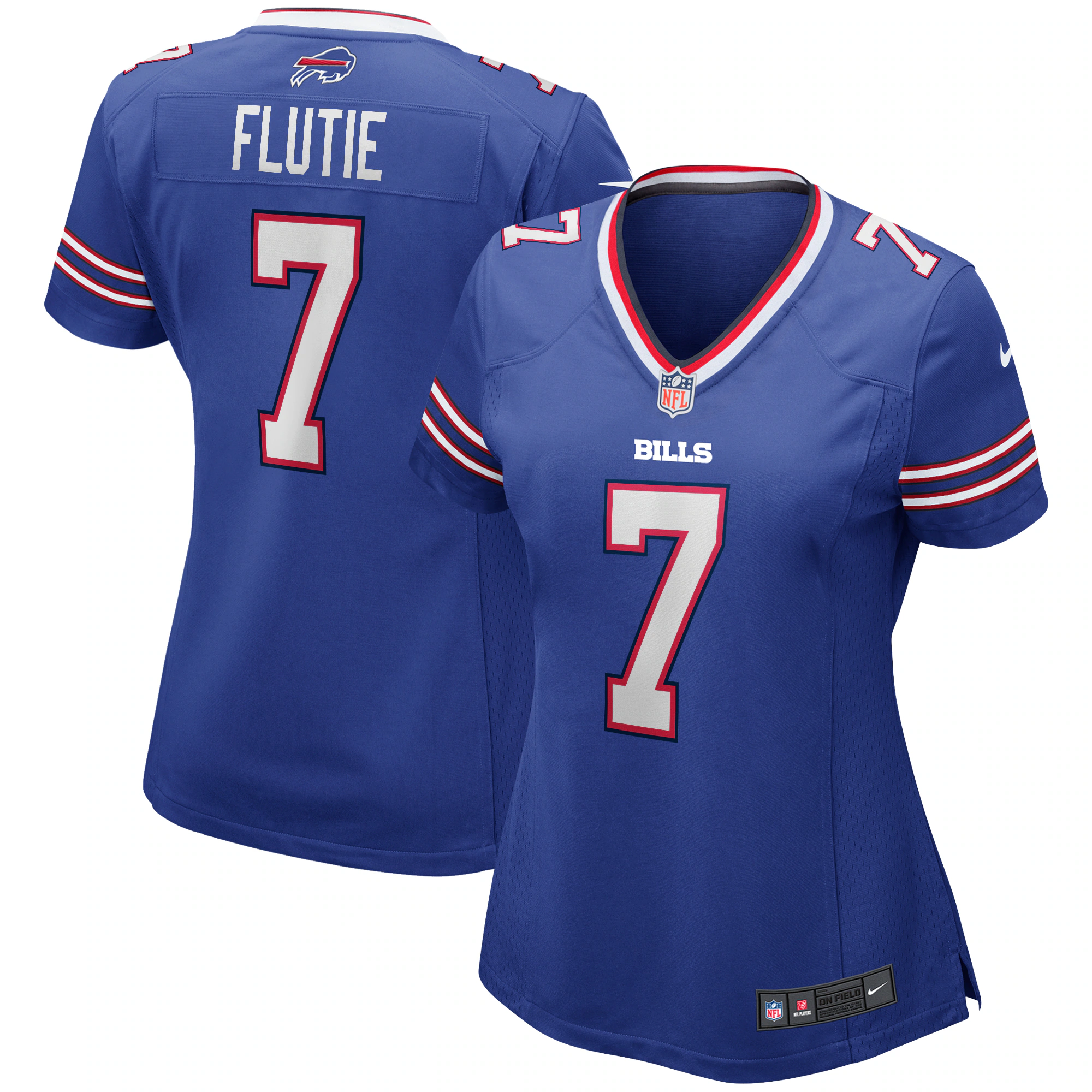 Doug Flutie Buffalo Bills Women's Game Retired Player Jersey - Royal