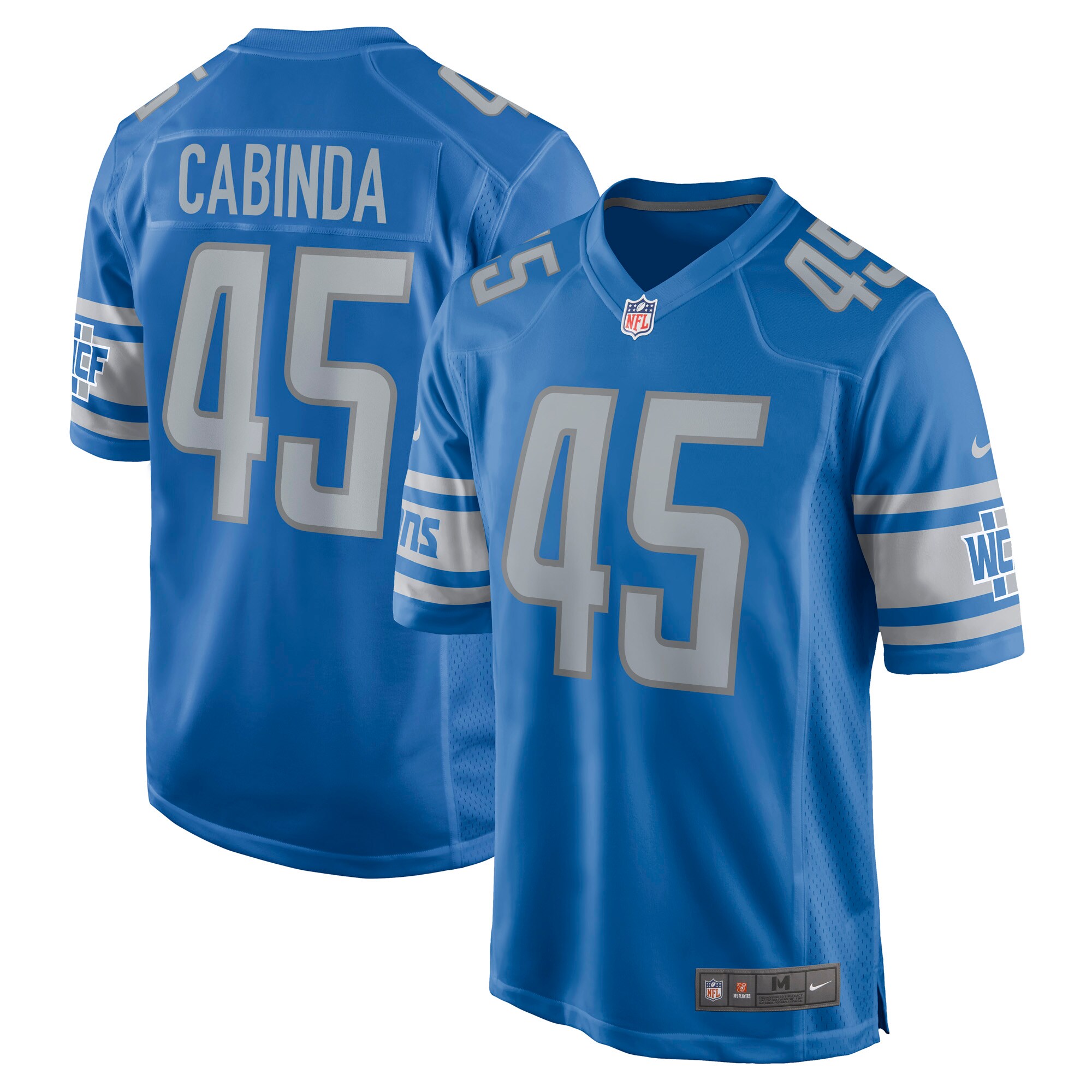 Jason Cabinda Detroit Lions  Game Player Jersey - Blue