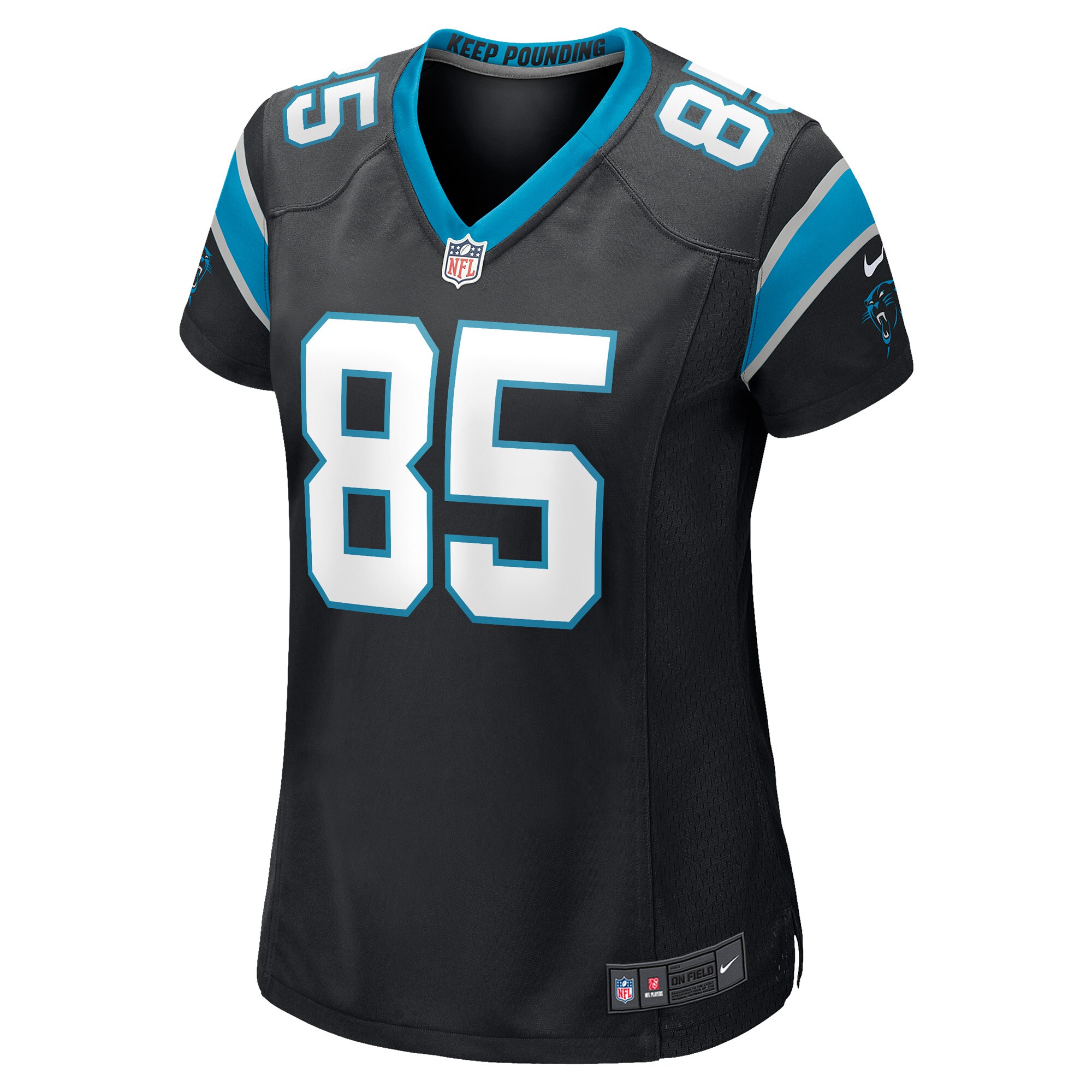 Preston Williams Carolina Panthers  Women's Game Player Jersey - Black
