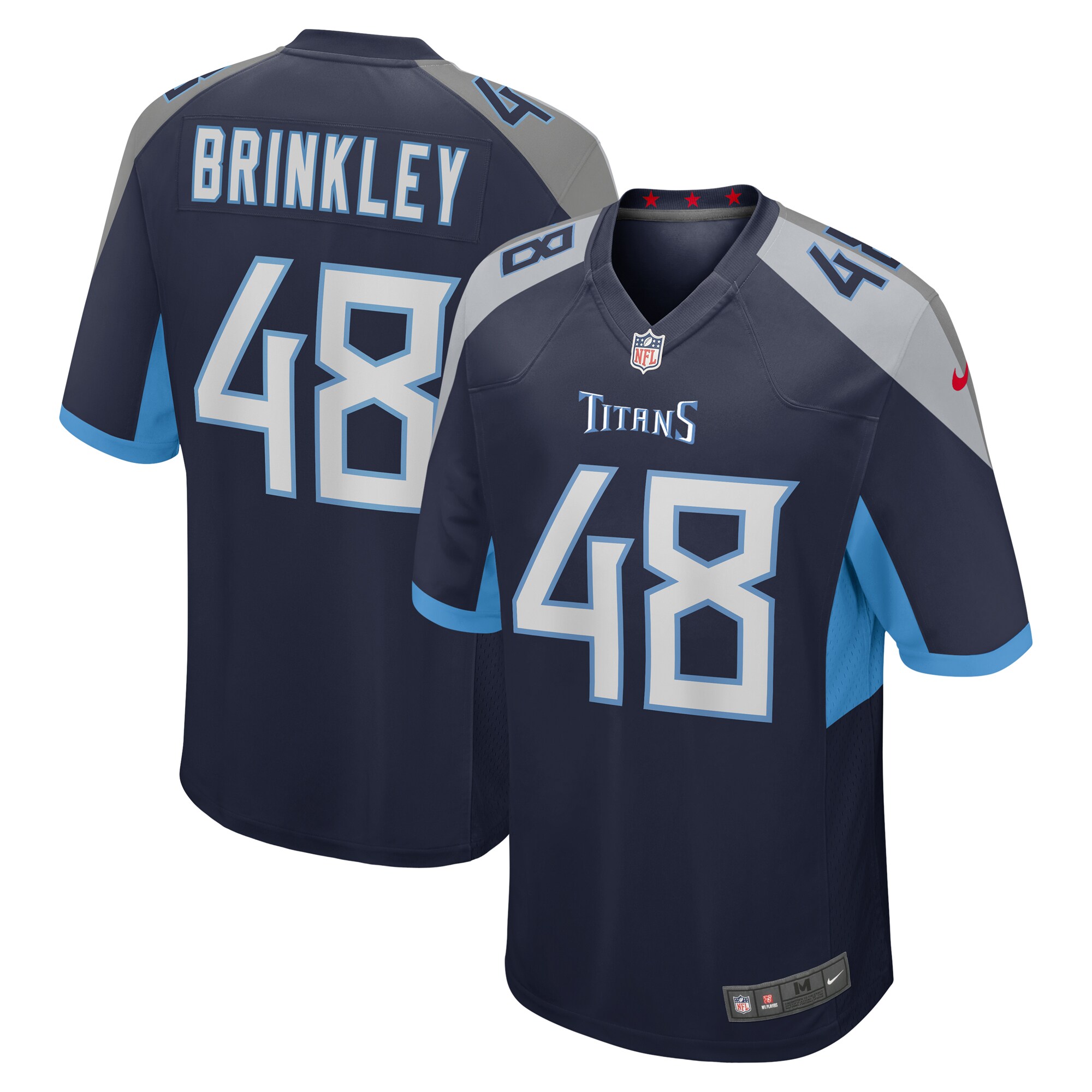 Beau Brinkley Tennessee Titans Game Jersey - Navy