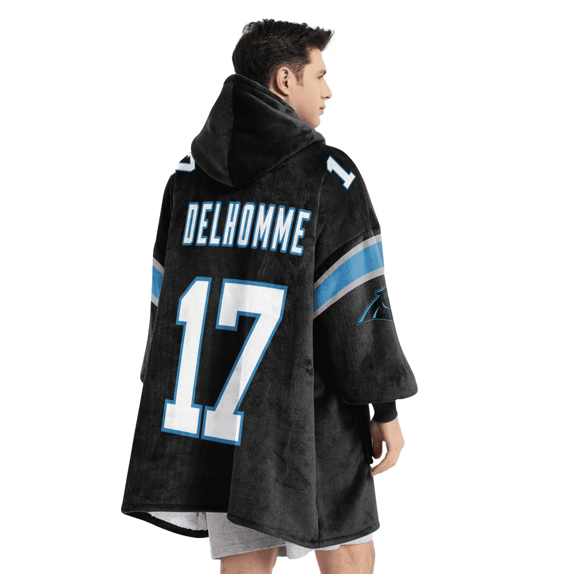 Adult 17 Carolina Football Unisex Blanket Hoodie