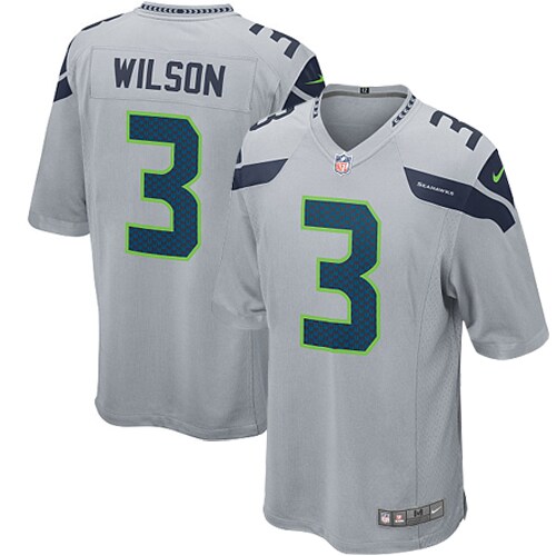 Russell Wilson Seattle Seahawks  Youth Alternate Game Jersey - Gray