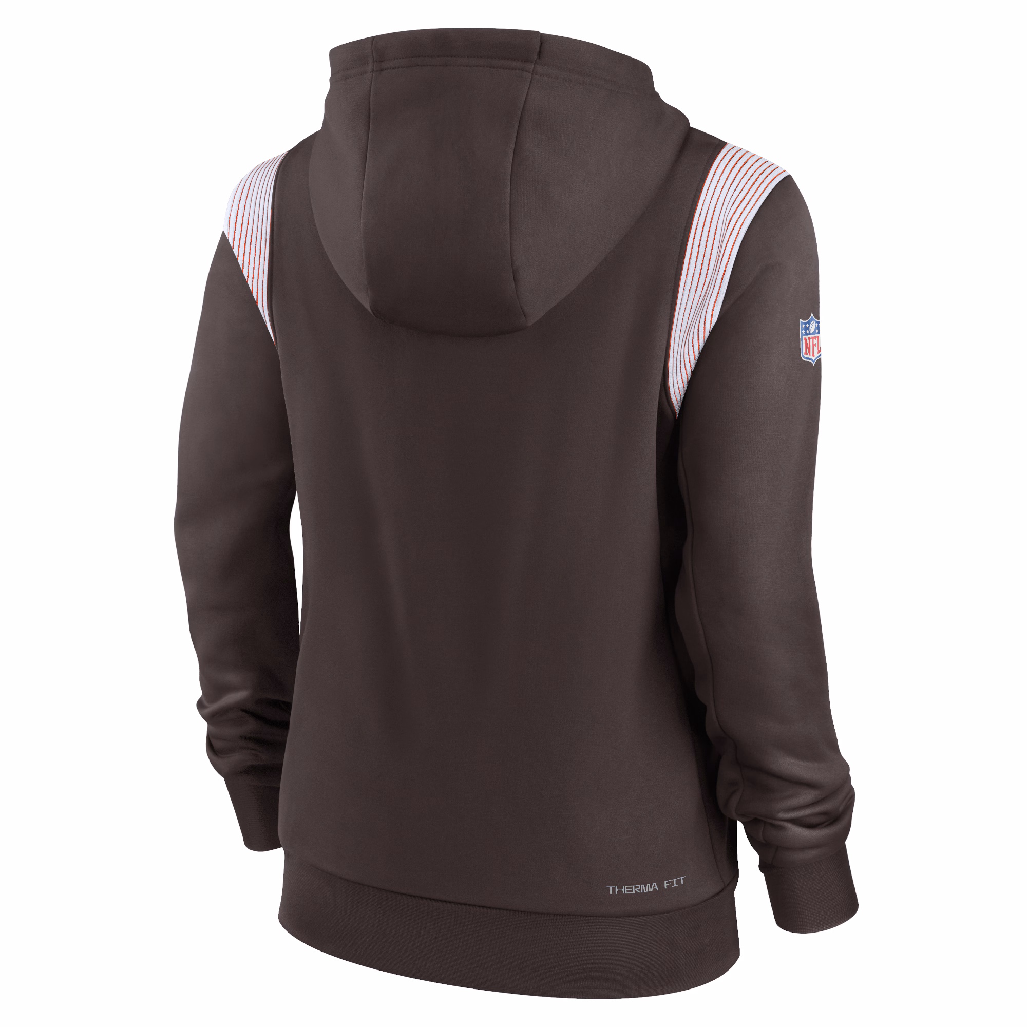 Cleveland Browns Women's Sideline Stack Performance Pullover Hoodie - Brown