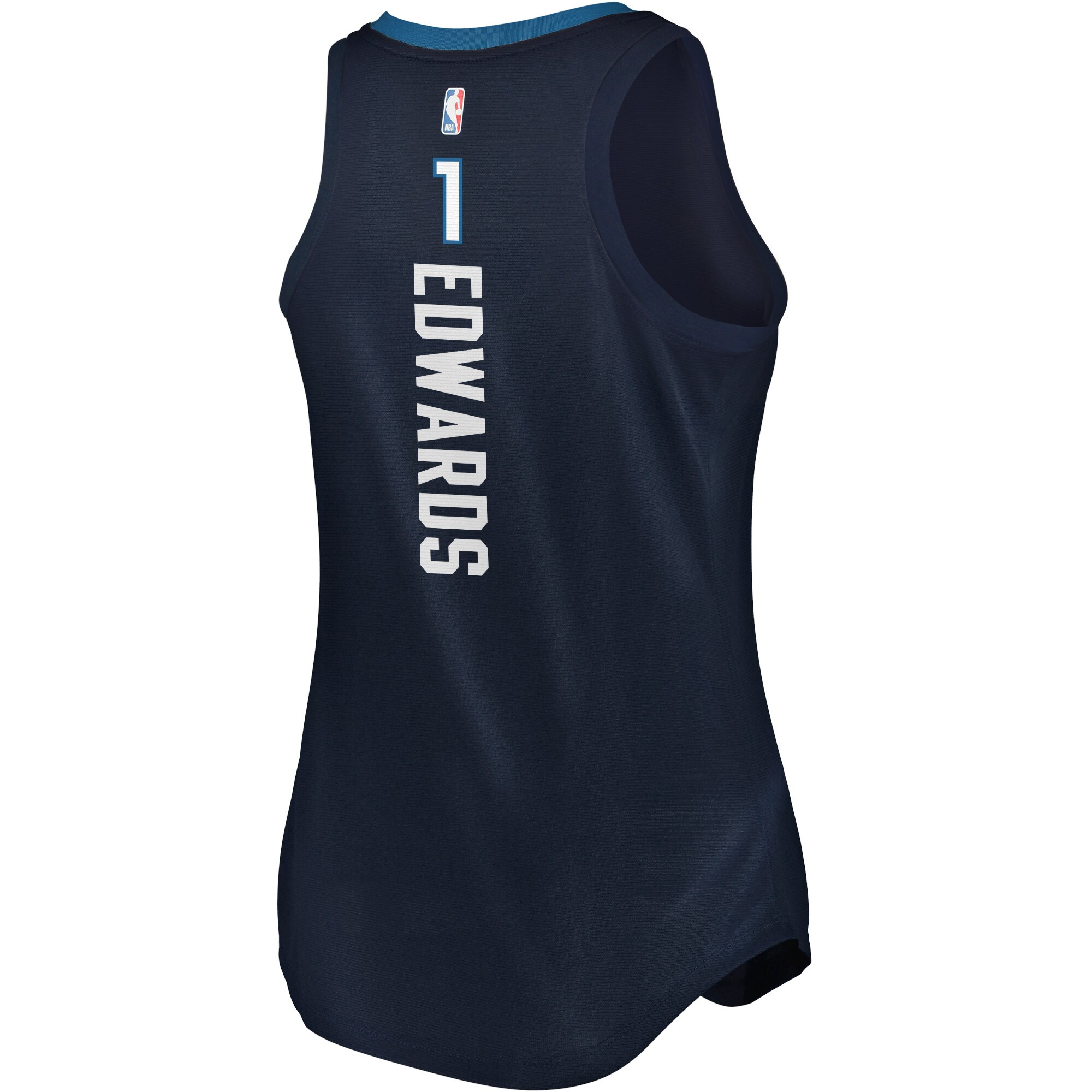 Anthony Edwards Minnesota Timberwolves  Women's 2021/22 Fast Break Tank Jersey - Icon Edition - Navy