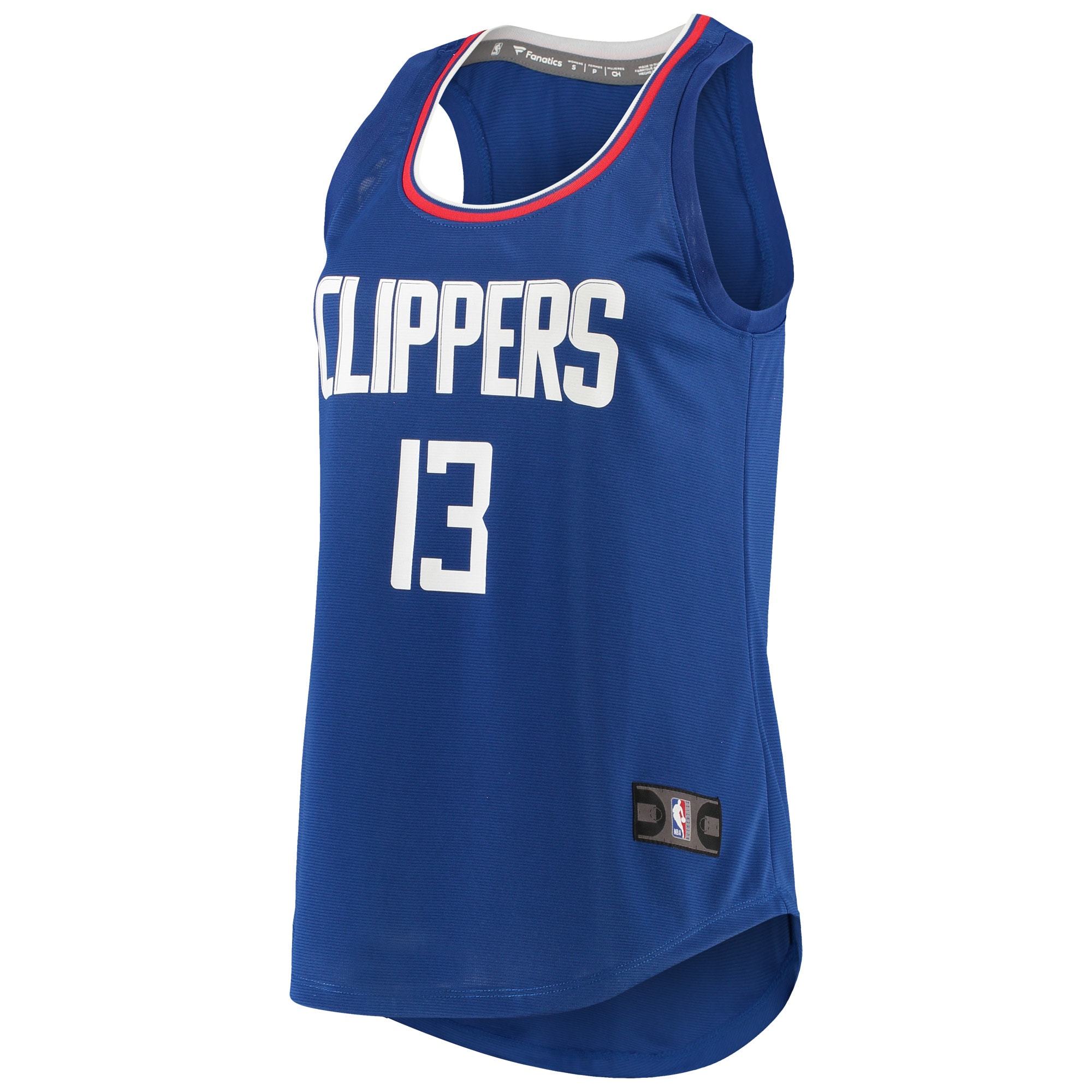 Paul George LA Clippers  Women's Fast Break Player Movement Jersey Tank Top - Royal