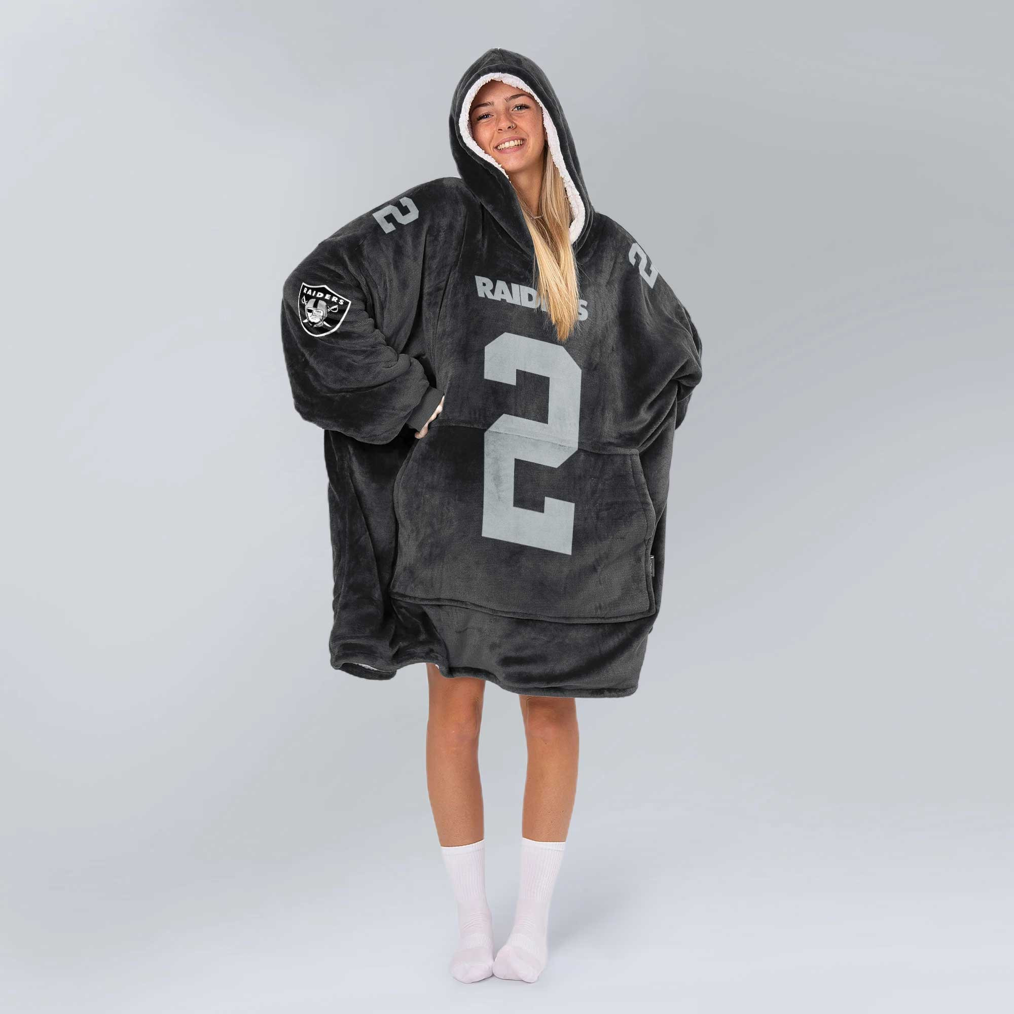 Adult A.J 2 Las Vegas Football Unisex Blanket Hoodie