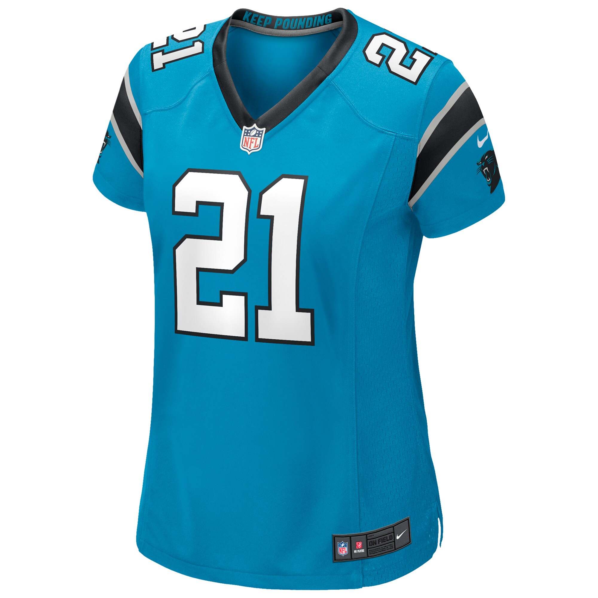Jeremy Chinn Carolina Panthers  Women's Game Jersey - Blue
