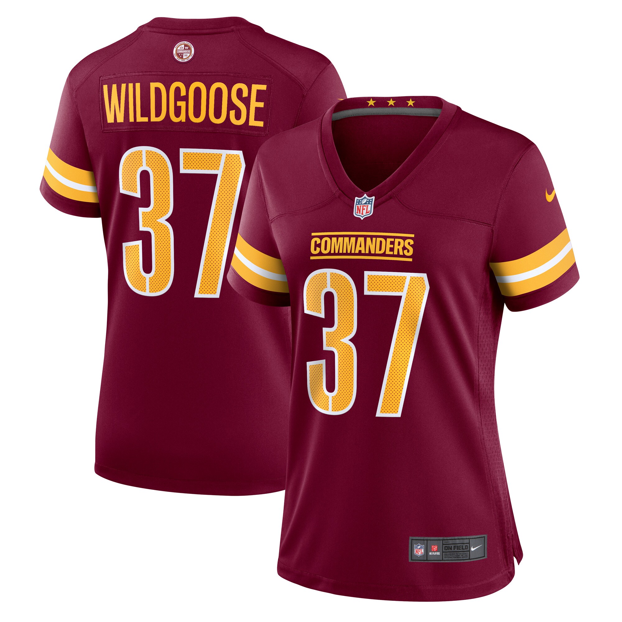 Rachad Wildgoose Washington Commanders  Women's Game Player Jersey - Burgundy