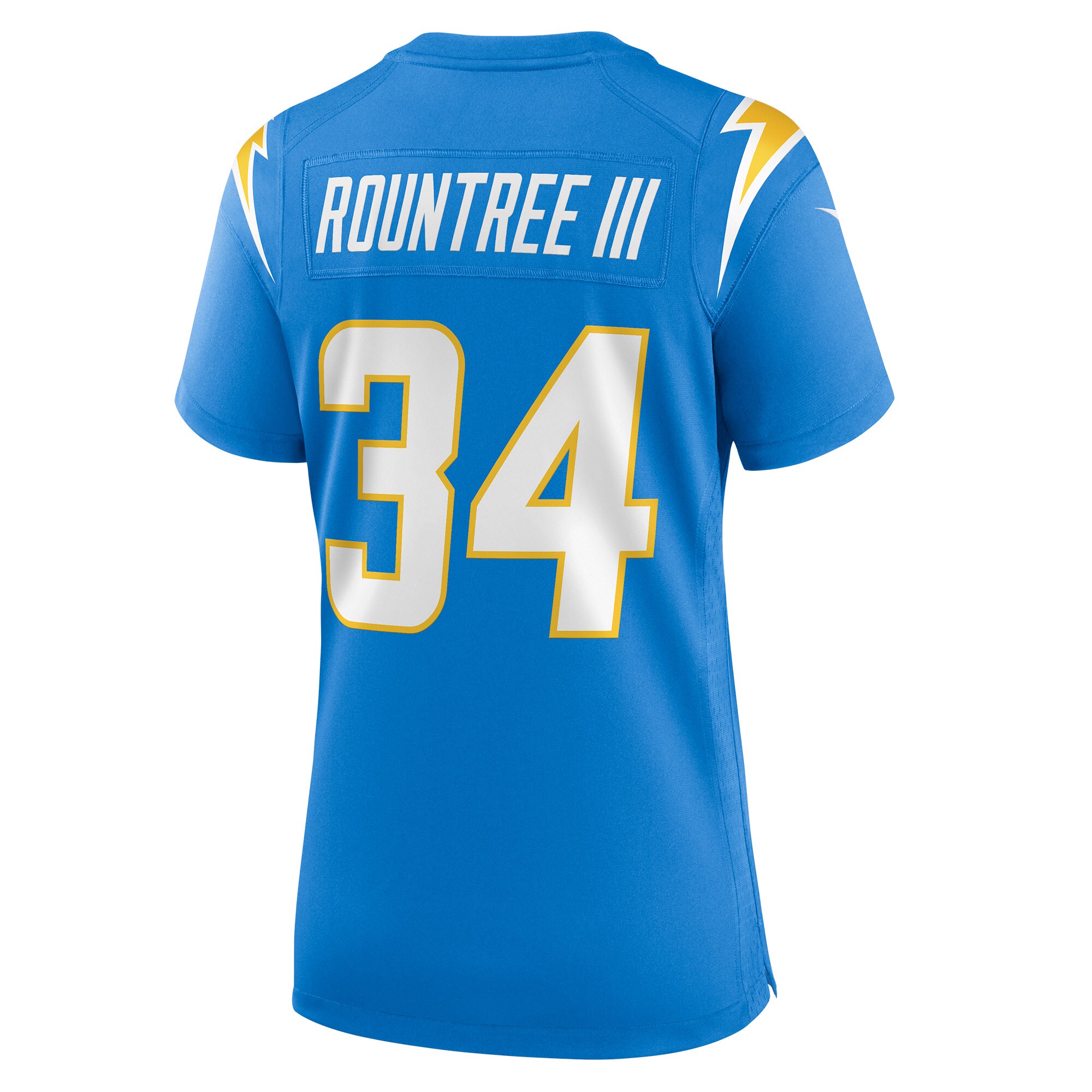 Larry Rountree III Los Angeles Chargers  Women's Player Game Jersey - Powder Blue