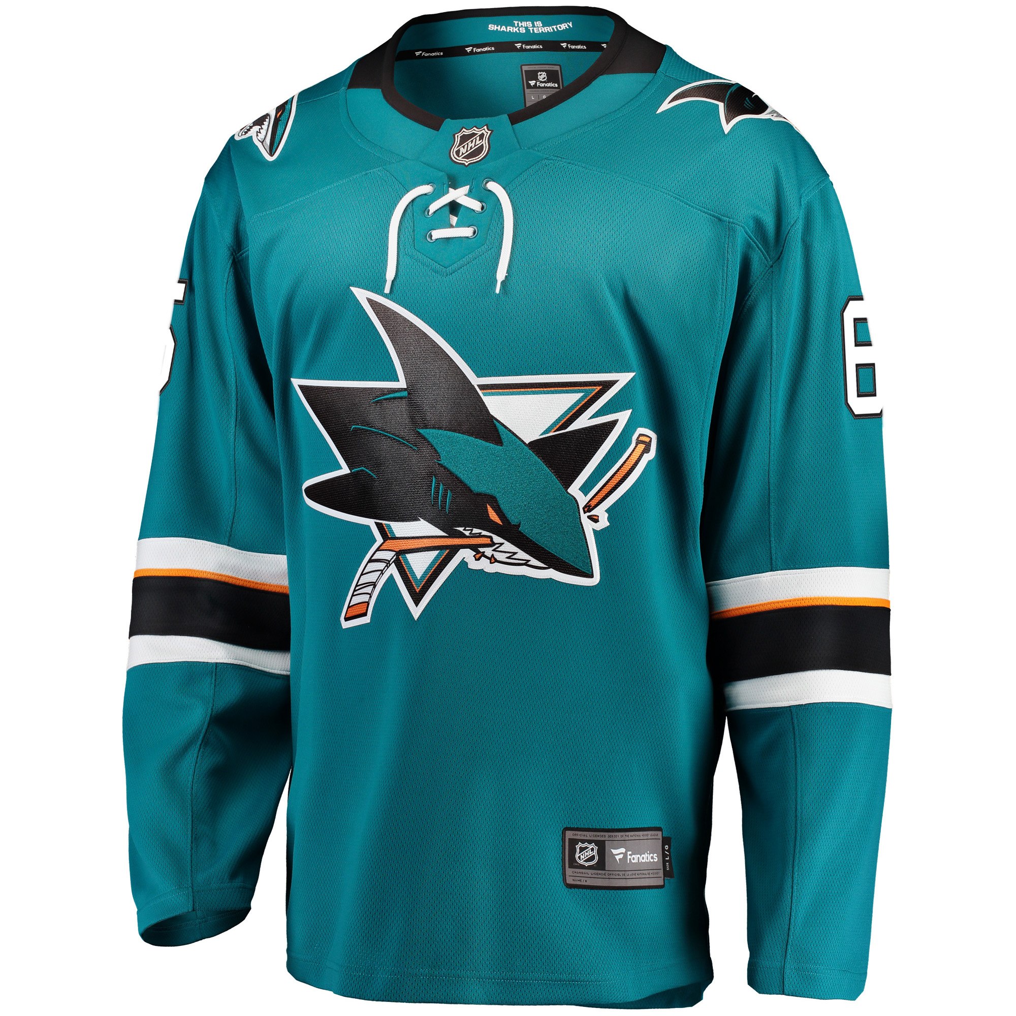 Erik Karlsson San Jose Sharks 2021/22 Home Premier Breakaway Player Jersey - Teal