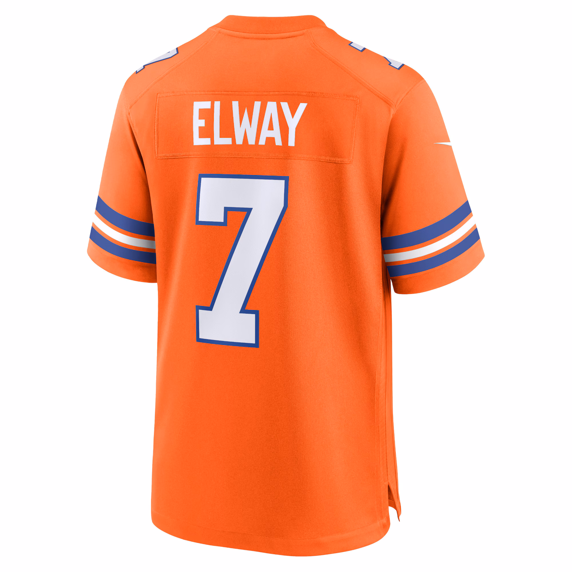 John Elway Denver Broncos Mile High Collection 1977 Throwback Retired Player Game Jersey - Orange